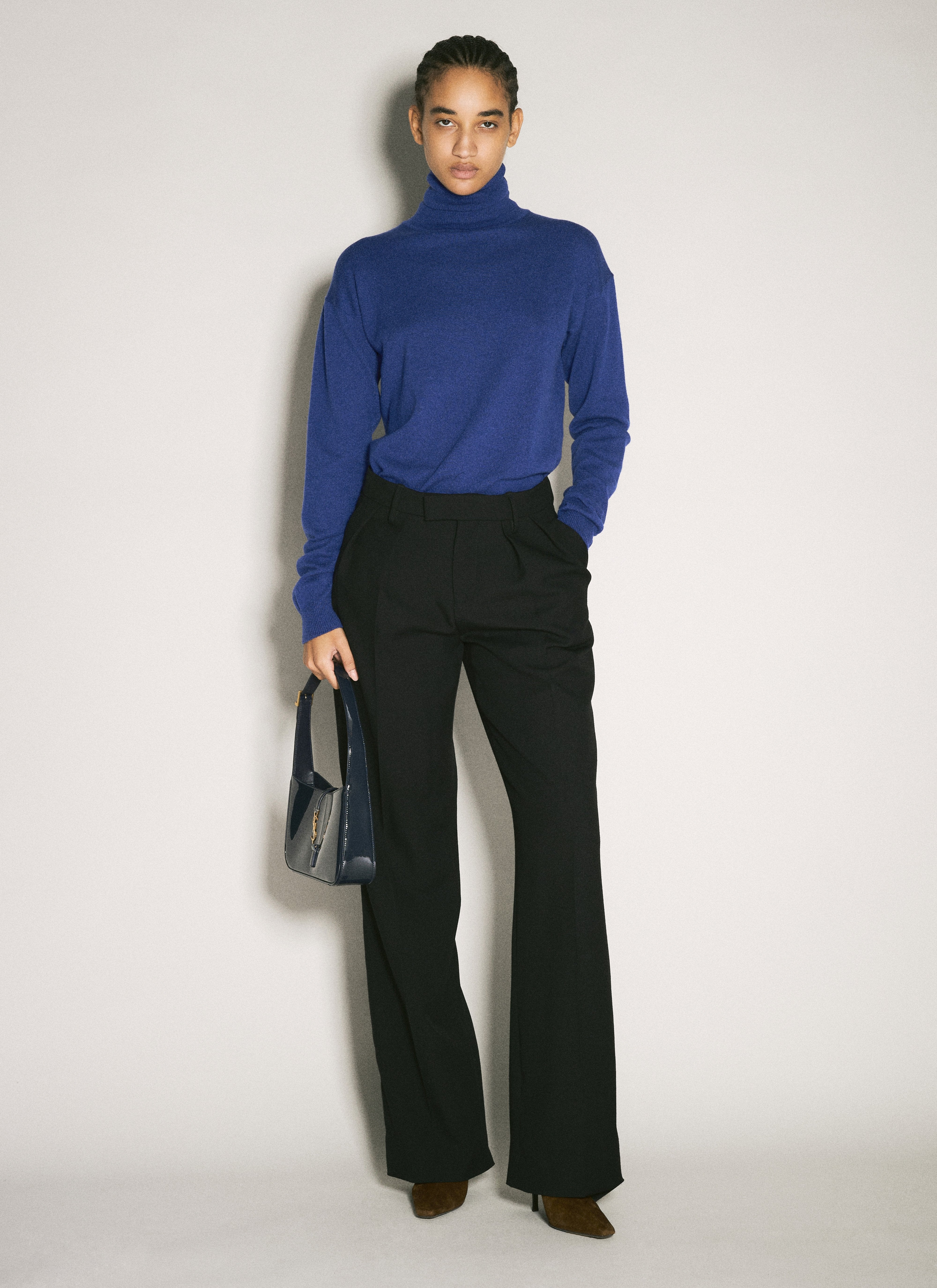 Saint Laurent Women Turtleneck Garter Sweater