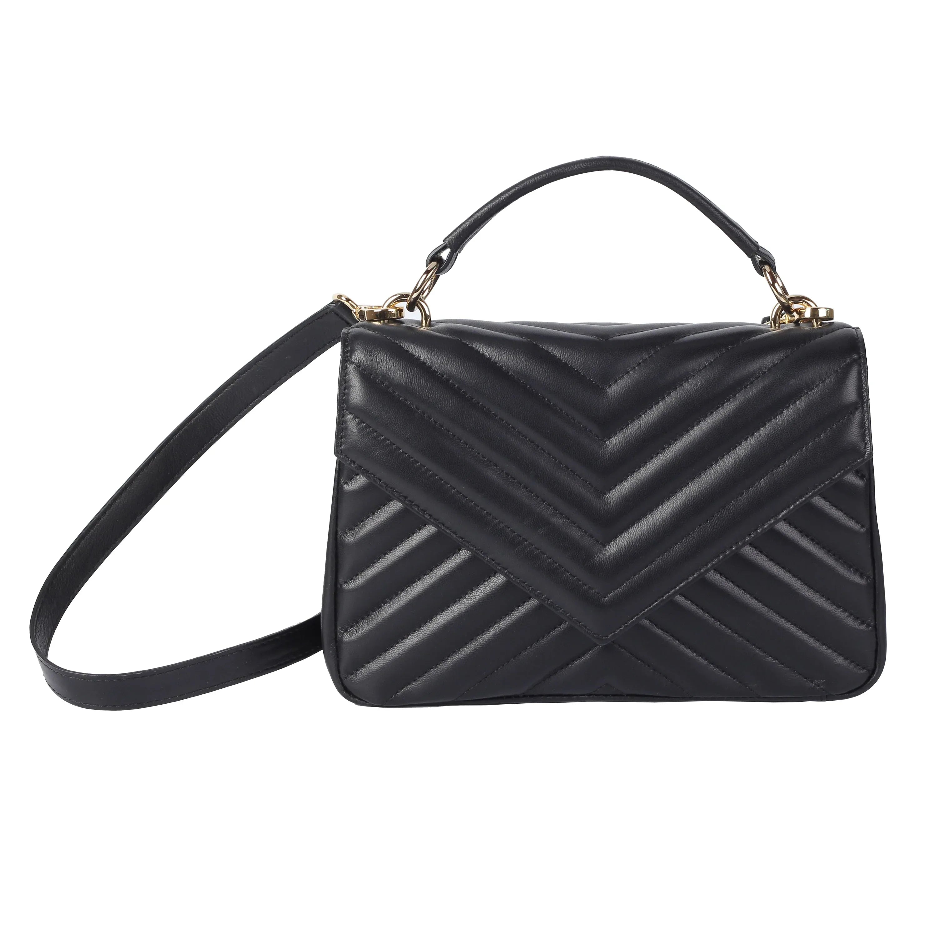 Premium New Zealand Lambskin Quilted Leather Crossbody Bag for Women