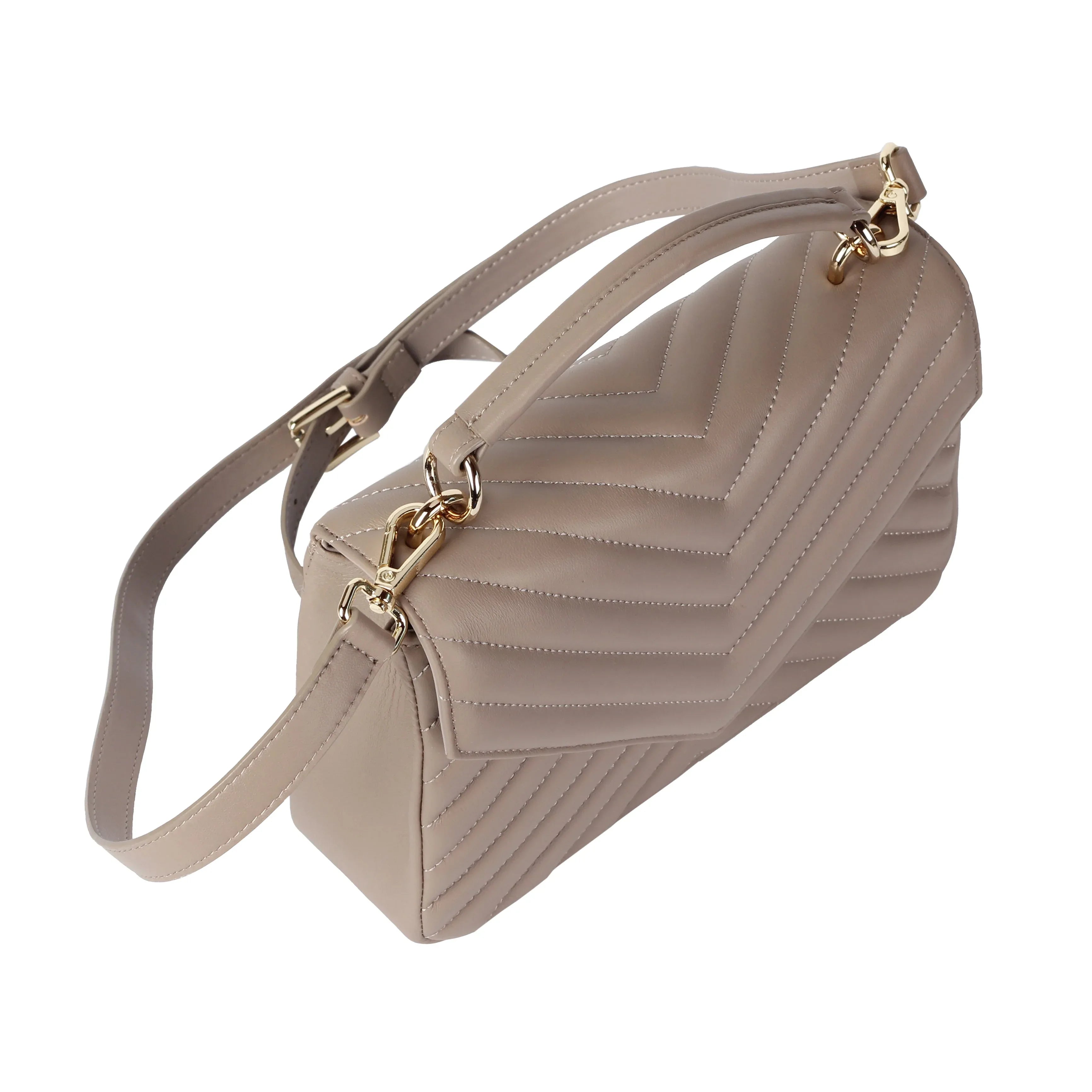 Premium New Zealand Lambskin Quilted Leather Crossbody Bag for Women