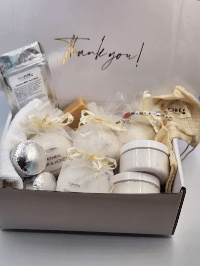 Spa Gift Box | Relaxation Spa Set | Unwind Spa Gift for Her | Self Care | Pamper Gift Best Friend Mom | Home Spa Day | Anniversary Gift Box - Overture Gifts