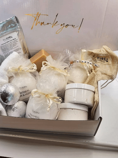 Spa Gift Box | Relaxation Spa Set | Unwind Spa Gift for Her | Self Care | Pamper Gift Best Friend Mom | Home Spa Day | Anniversary Gift Box - Overture Gifts