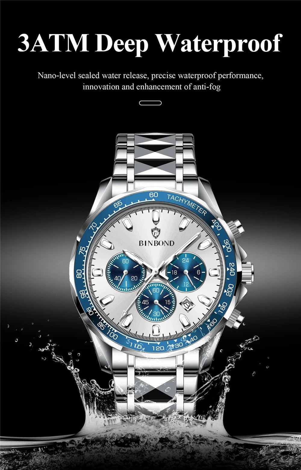 Sports New Men Chornograph Watch For Man Luxury Brand Fashion Quartz Wristwatches Gifts Mens Watches Automatic Digital Clock - Overture Gifts