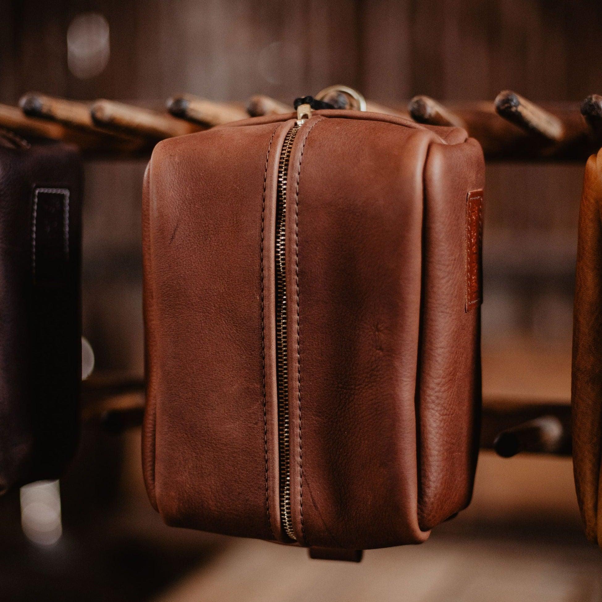 Leather Dopp Kit - USA Made