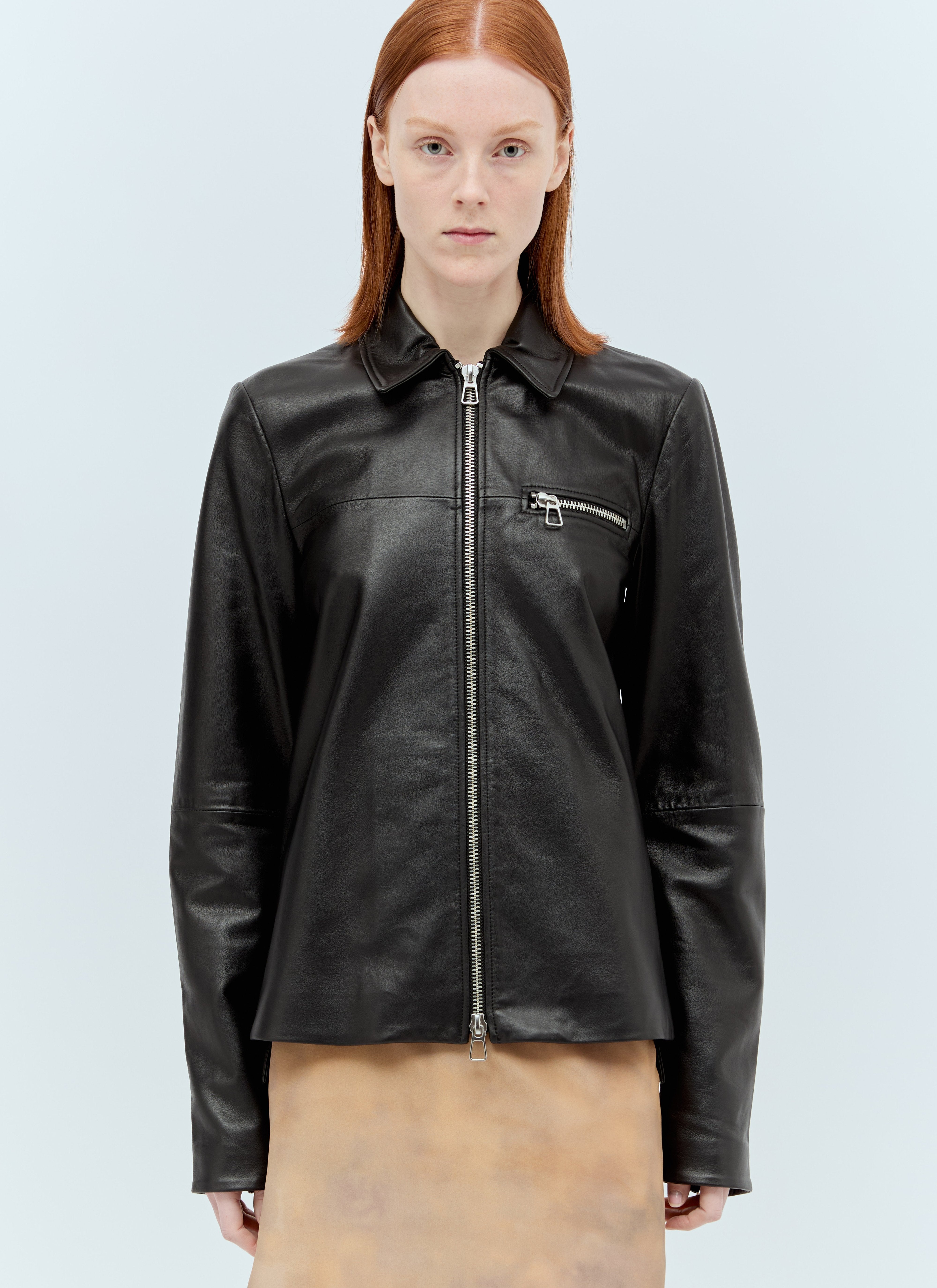 Sportmax Women Nappa Leather Jacket