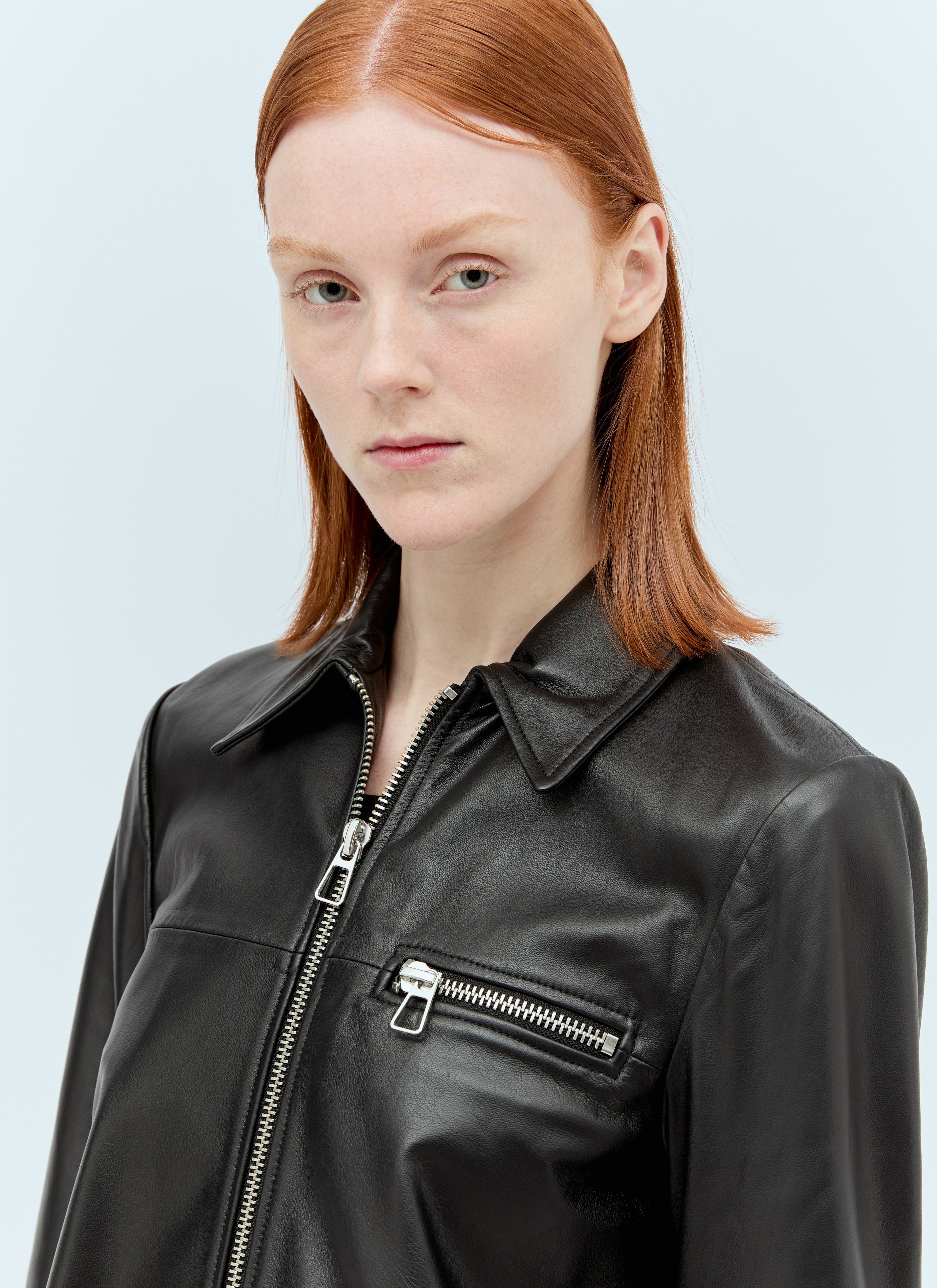 Sportmax Women Nappa Leather Jacket
