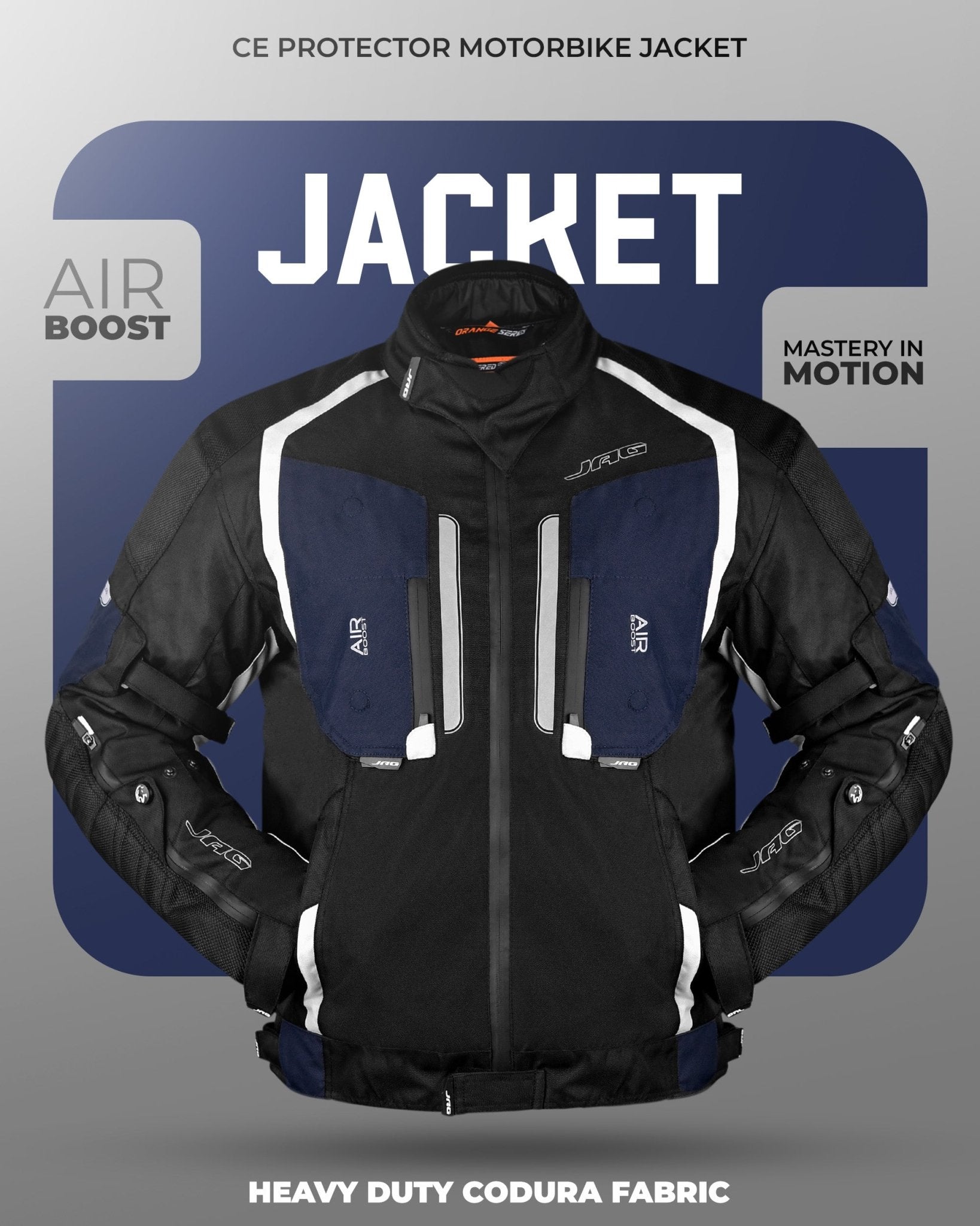 Storm Motorcycle Protective Jacket | Black | All Seasons Jacket - Overture Gifts