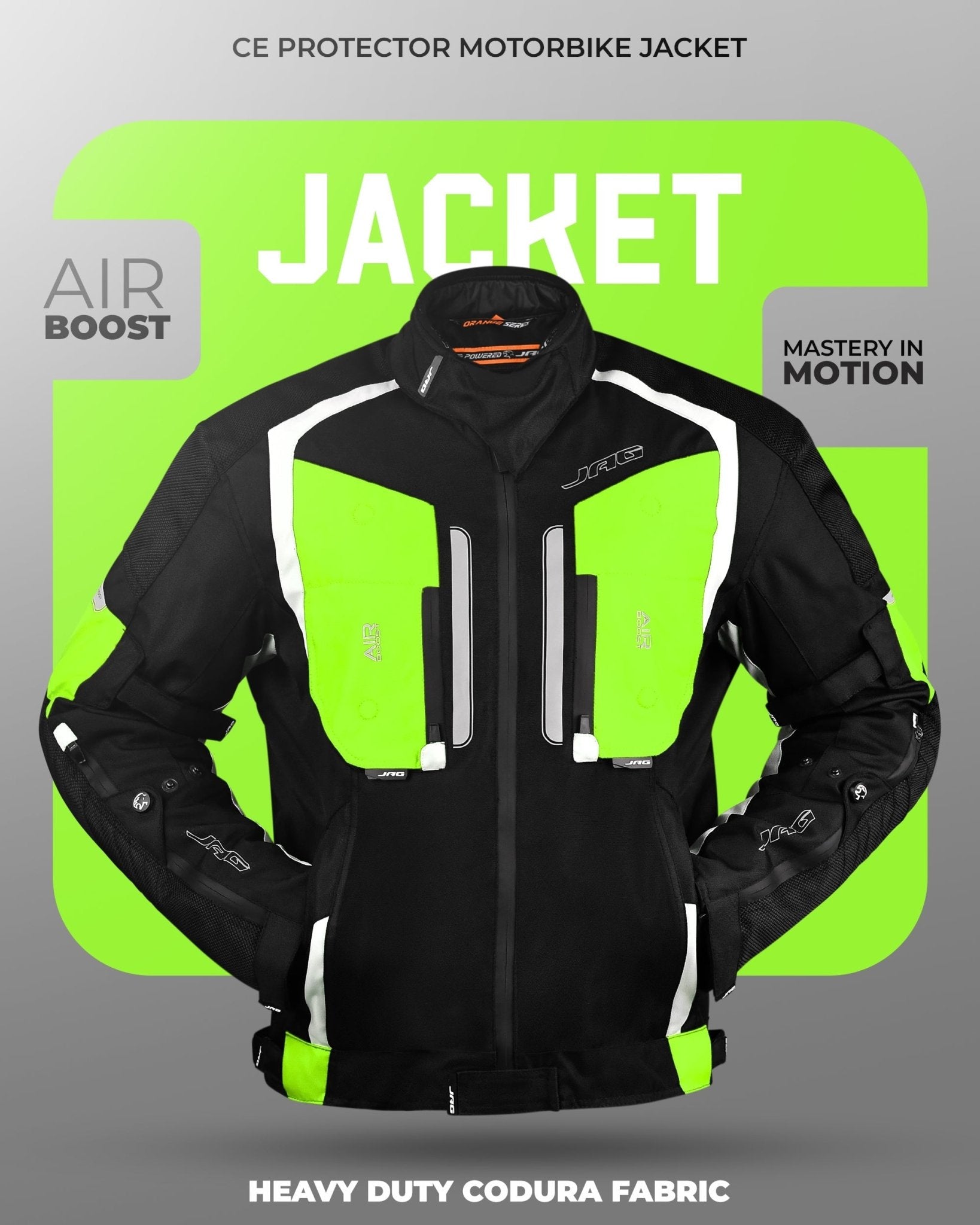 Storm Motorcycle Protective Jacket | Black | All Seasons Jacket - Overture Gifts
