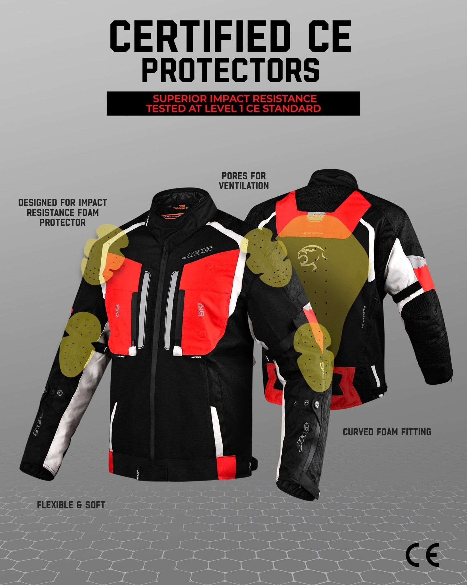 Storm Motorcycle Protective Jacket | Black | All Seasons Jacket - Overture Gifts