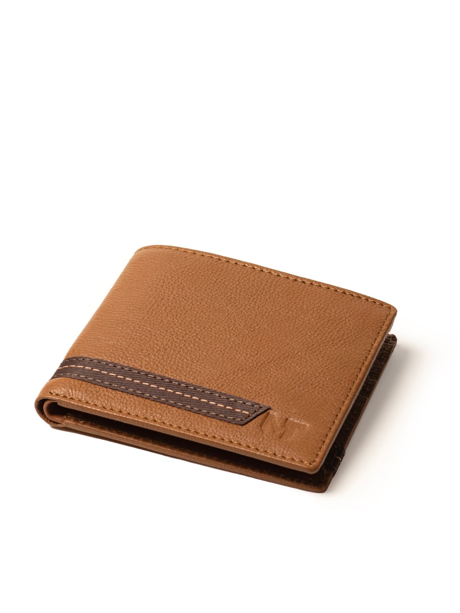Stripe Brown Men's Wallet - Overture Gifts