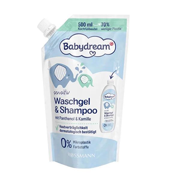 Babydream Gentle Baby Shampoo & Body Wash with Chamomile - 16.91 fl oz, Vegan & Eco-Friendly