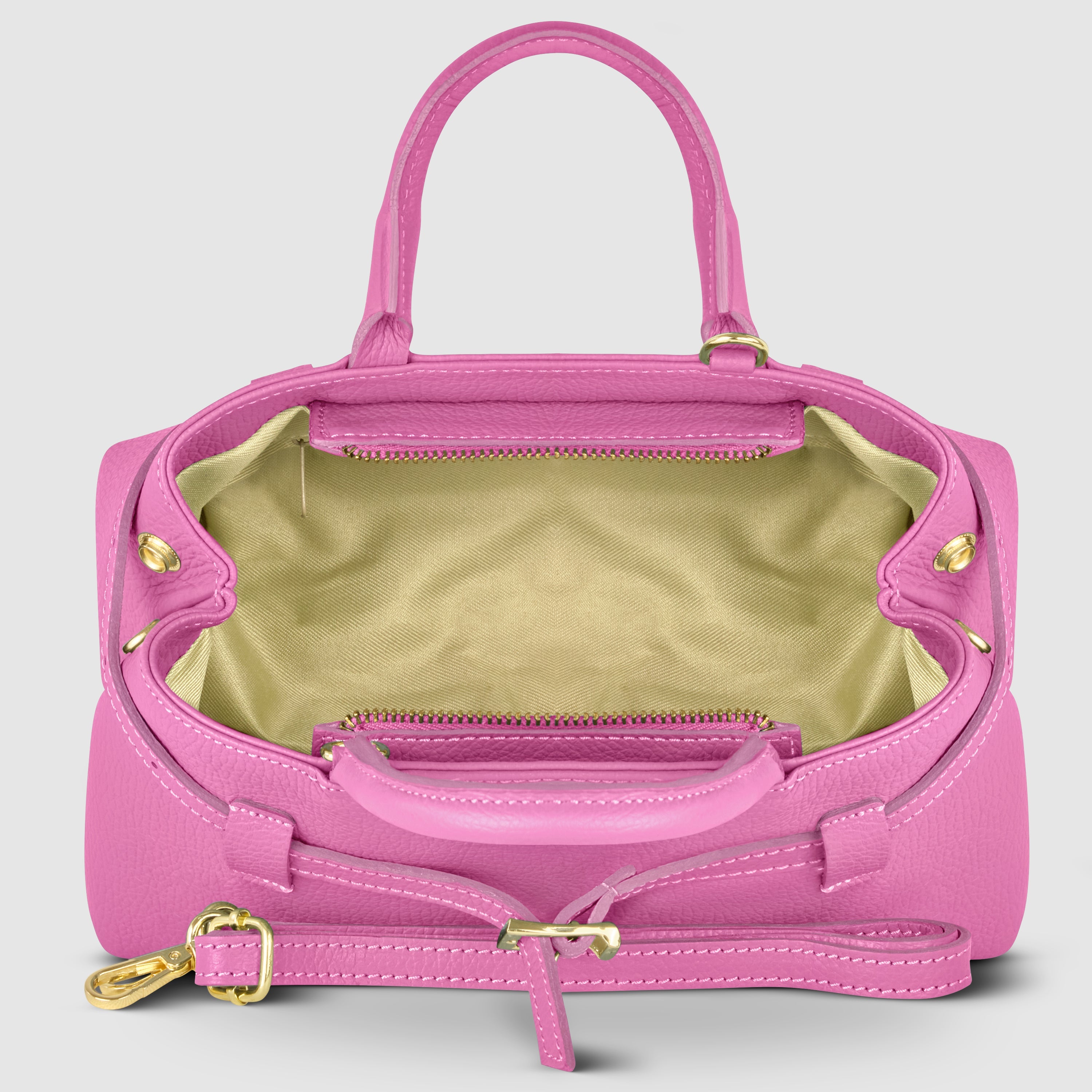 Italian Full-Grain Leather Top-Handle Bag | Cervia