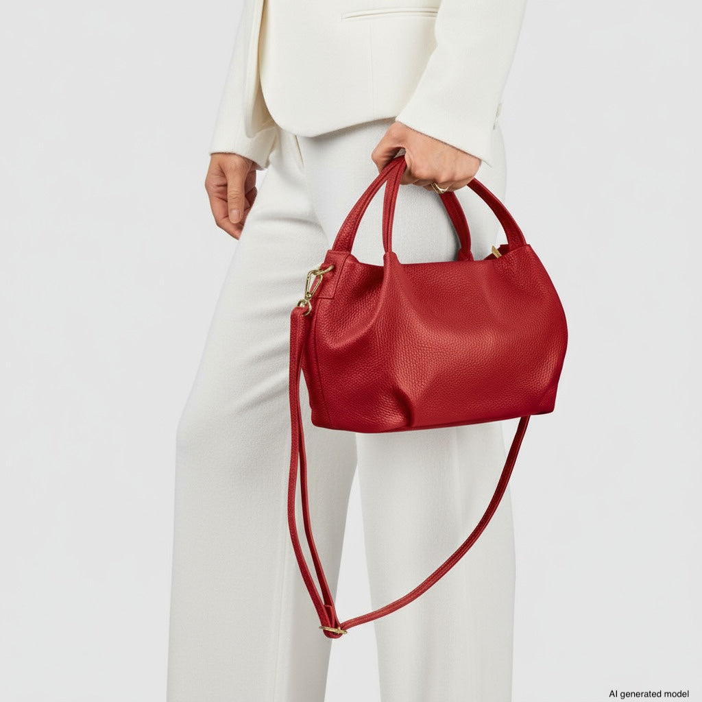 Italian Full-Grain Leather Top-Handle Bag | Lucca
