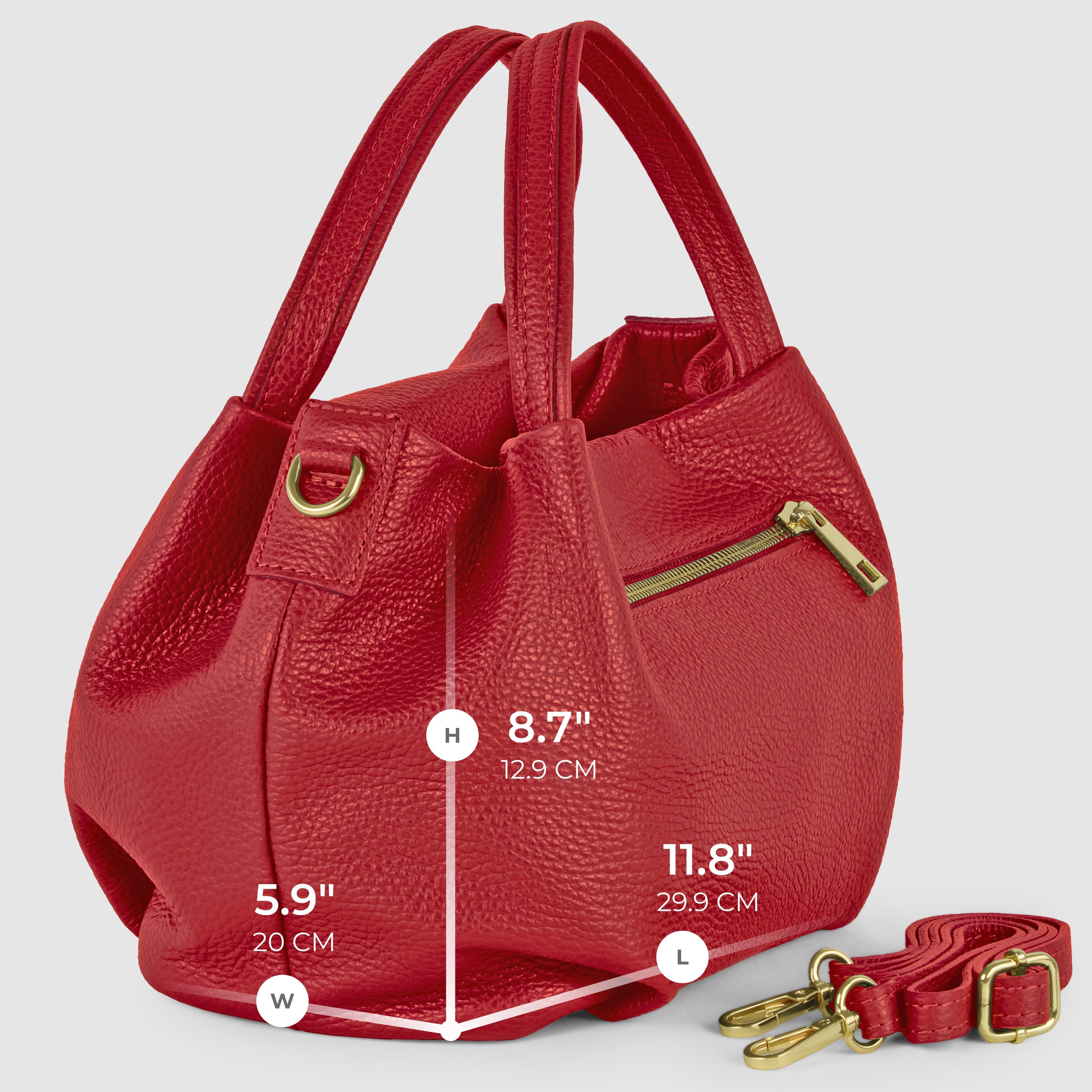 Italian Full-Grain Leather Top-Handle Bag | Lucca