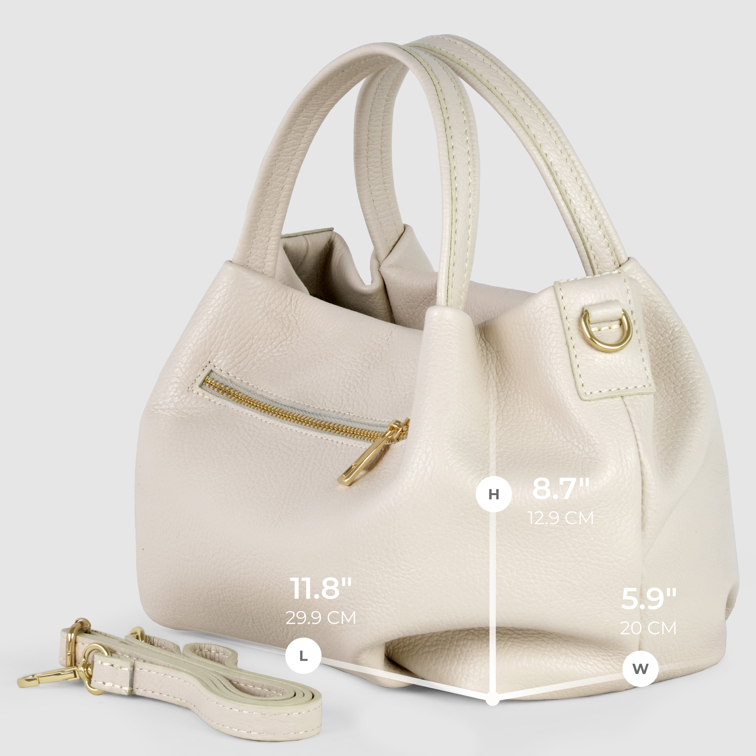 Italian Full-Grain Leather Top-Handle Bag | Lucca