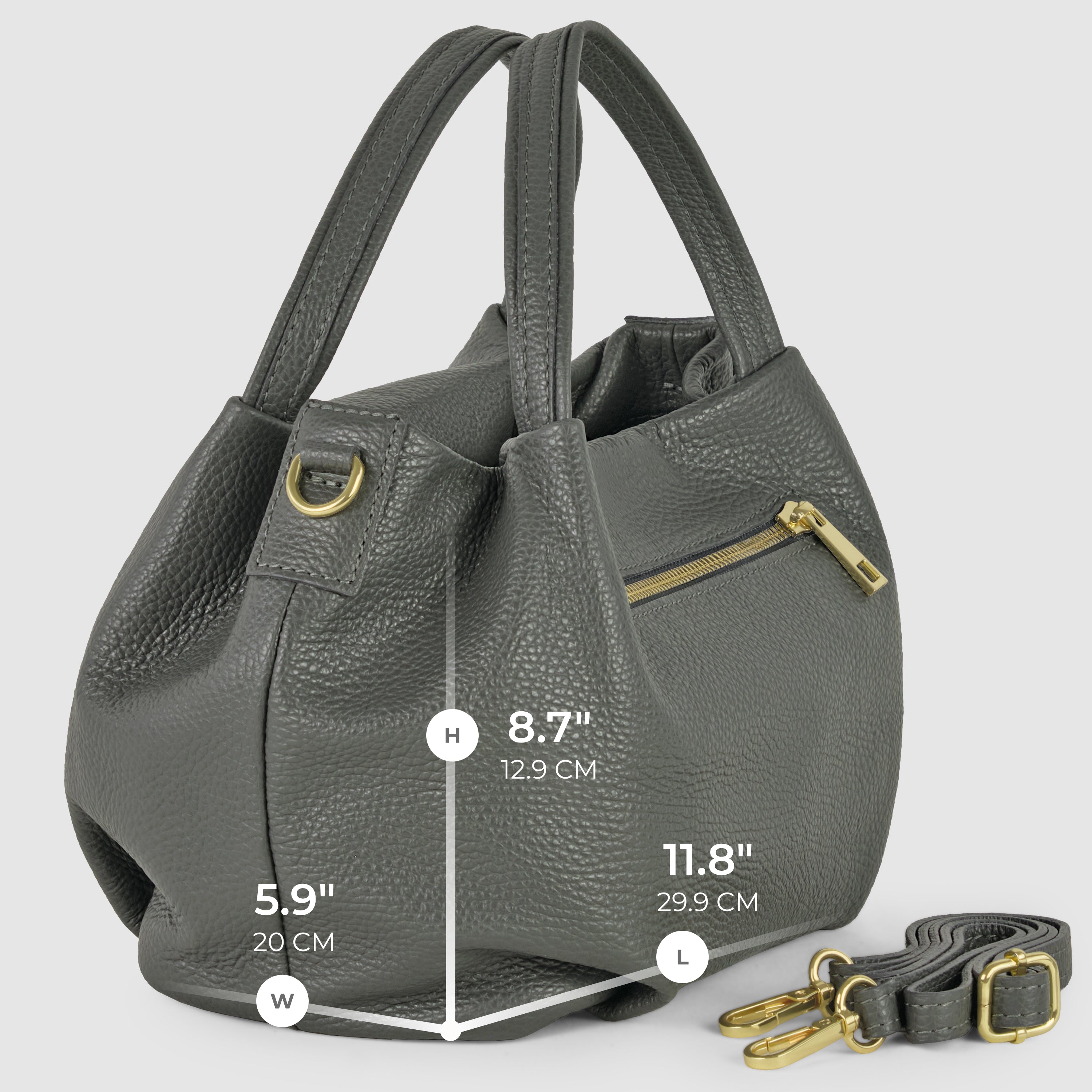 Italian Full-Grain Leather Top-Handle Bag | Lucca