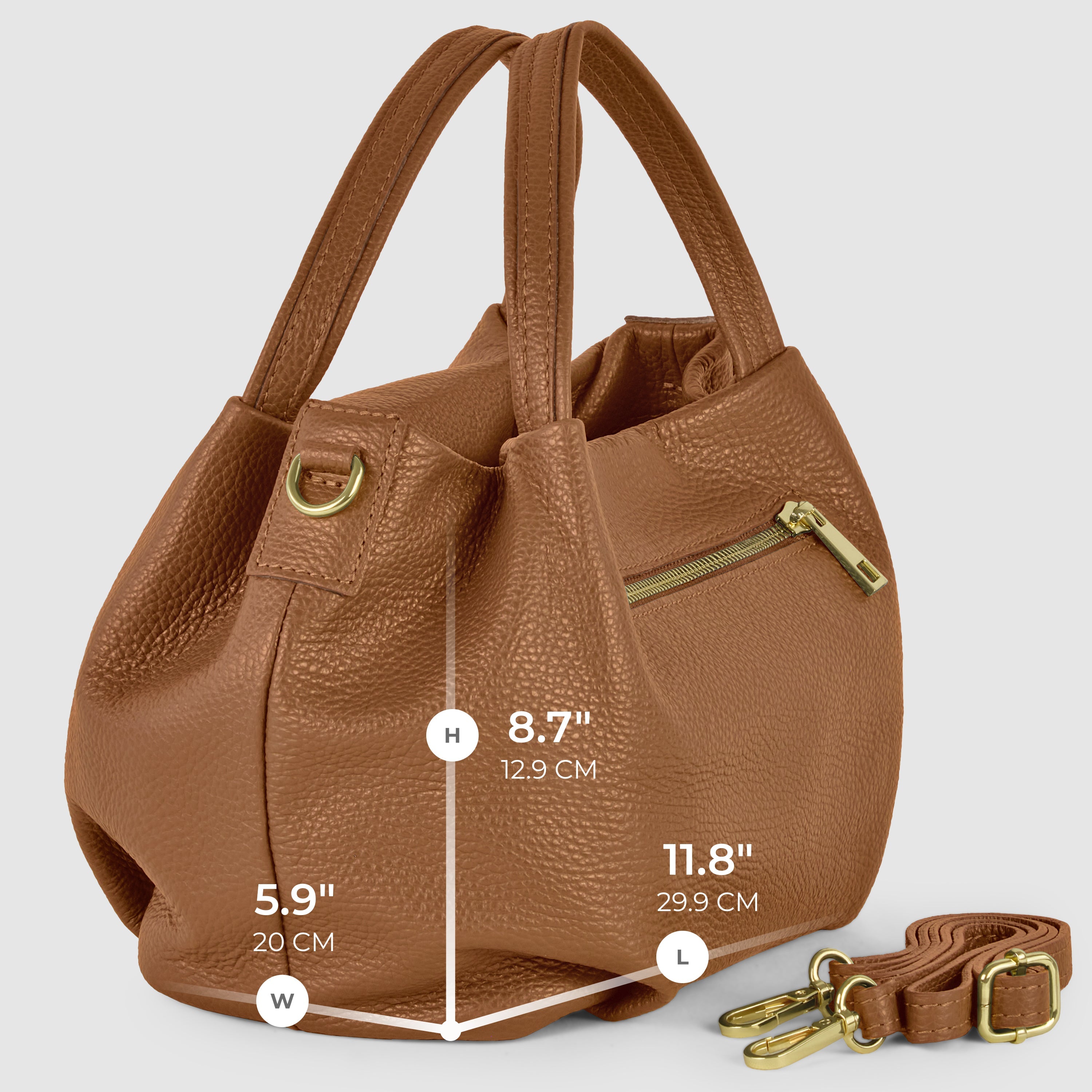 Italian Full-Grain Leather Top-Handle Bag | Lucca