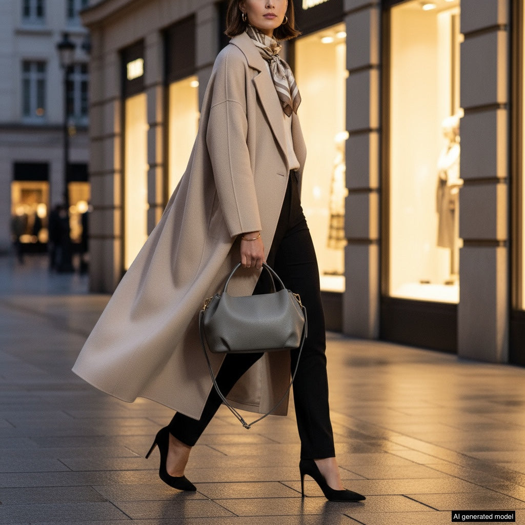 Italian Full-Grain Leather Top-Handle Bag | Lucca