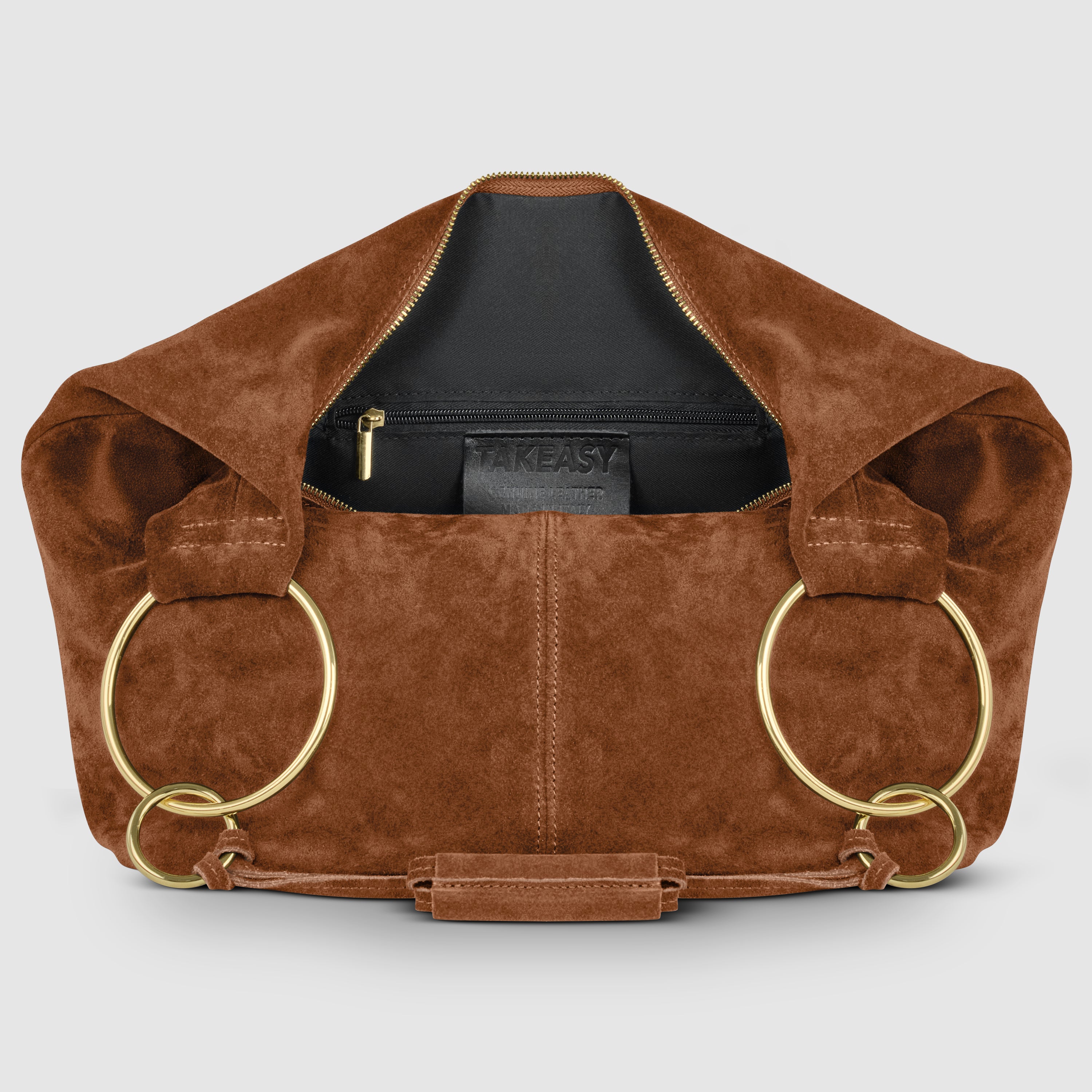 Italian Genuine Suede Hobo Bag | Belluno