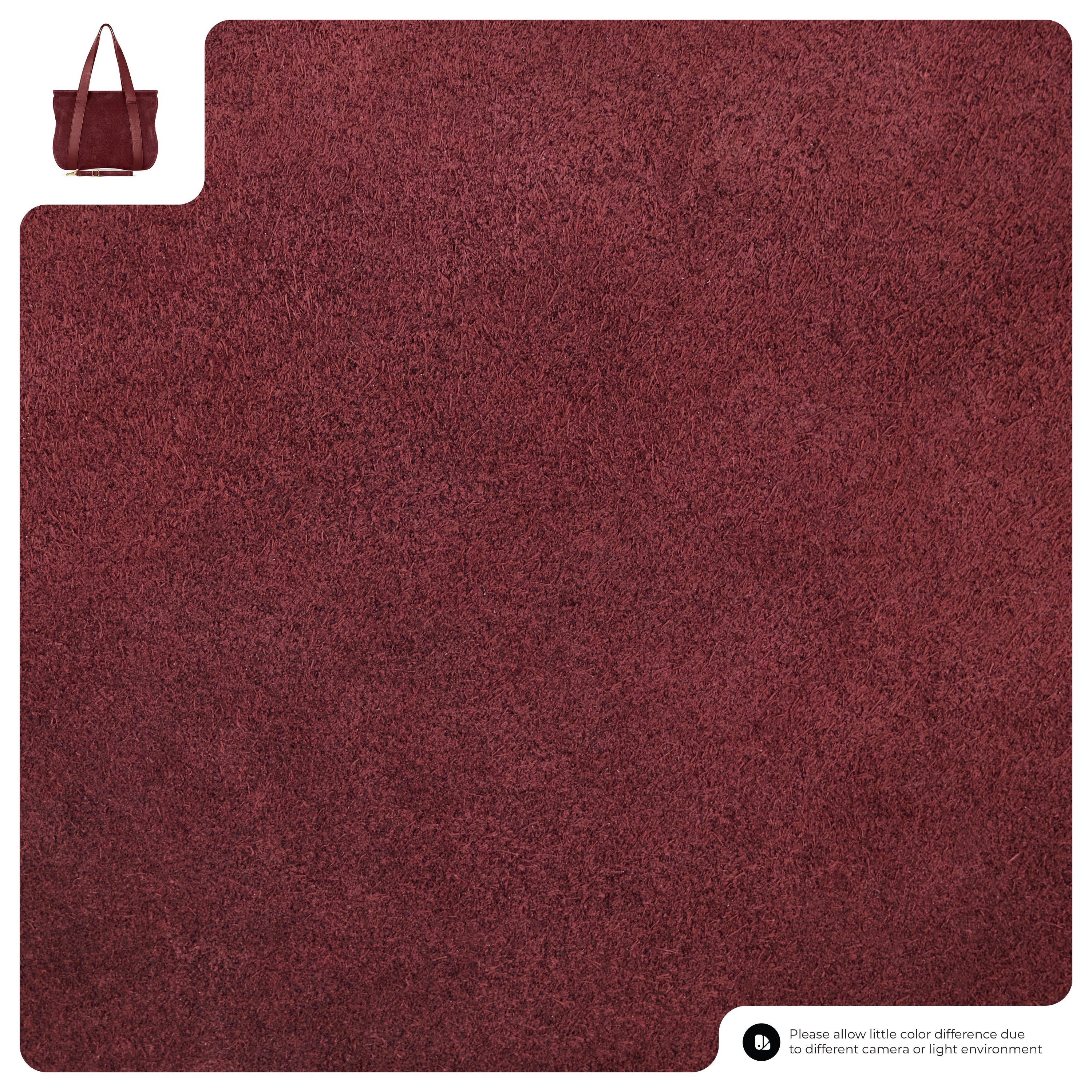 Italian Genuine Suede & Full-Grain Leather Tote Bag | Varese