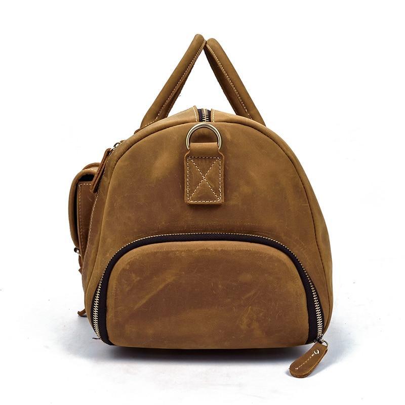 The Bard Weekender | Handmade Leather Duffle Bag - Overture Gifts