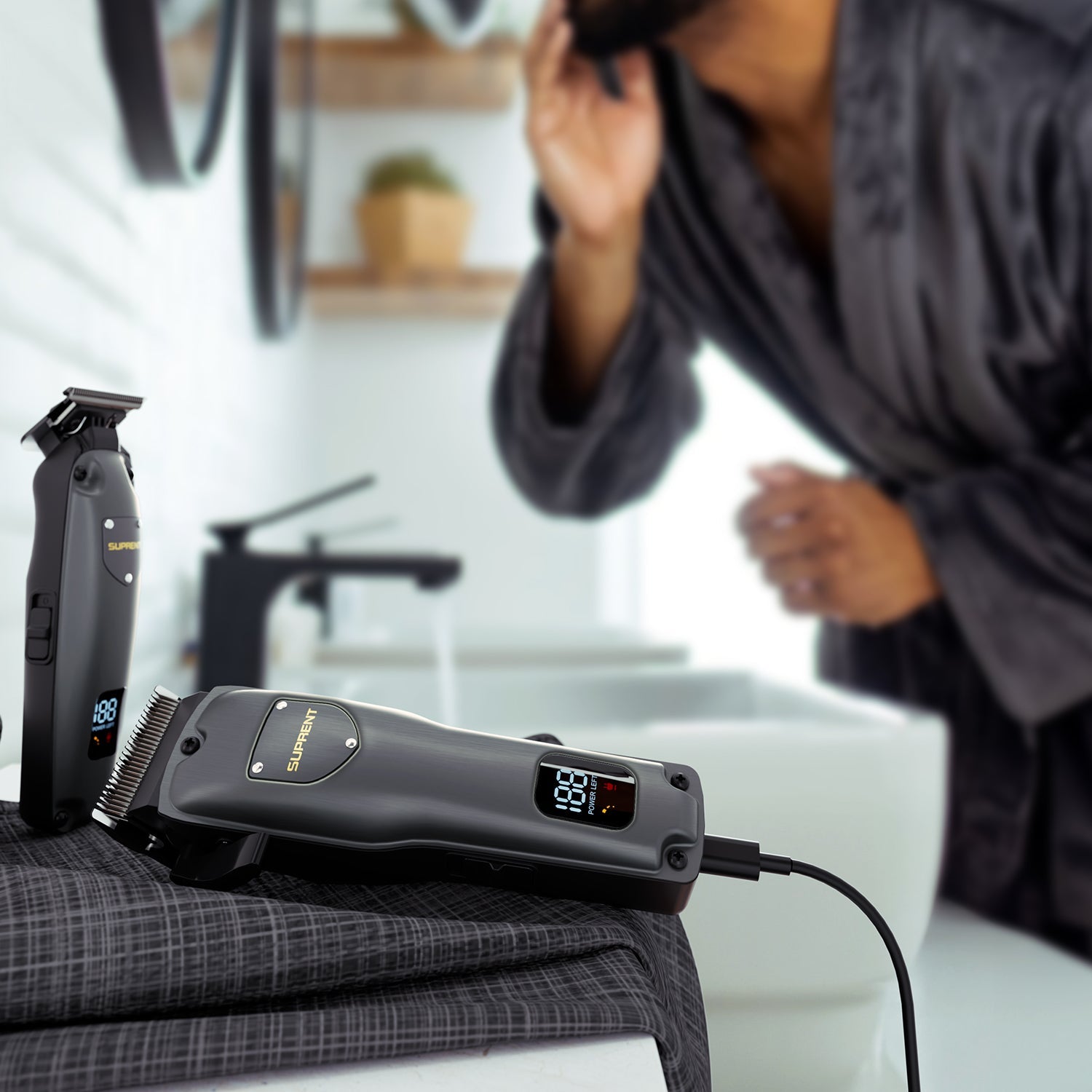 The Black Shield Clipper and Trimmer Set - HC236TX - Overture Gifts