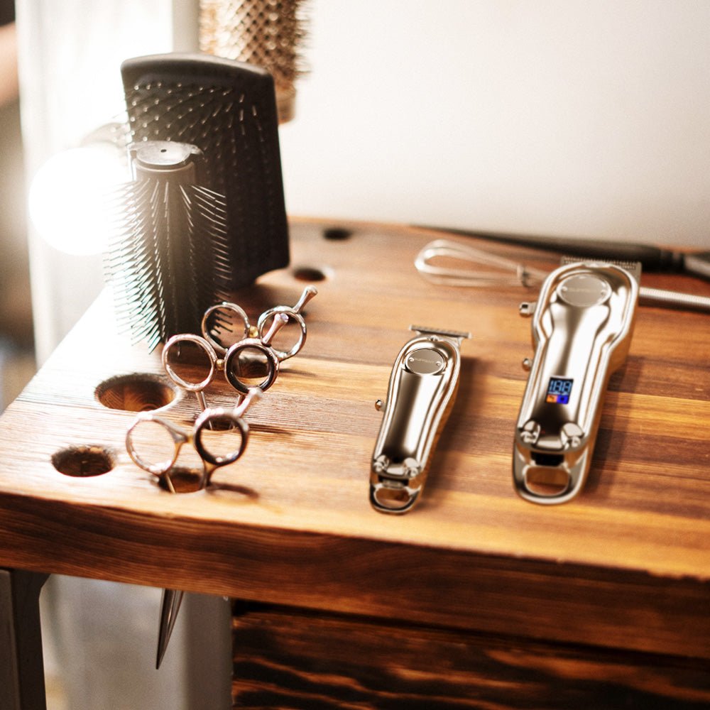 The Silver Knight Professional Clipper and Trimmer Set - HC596SX - Overture Gifts