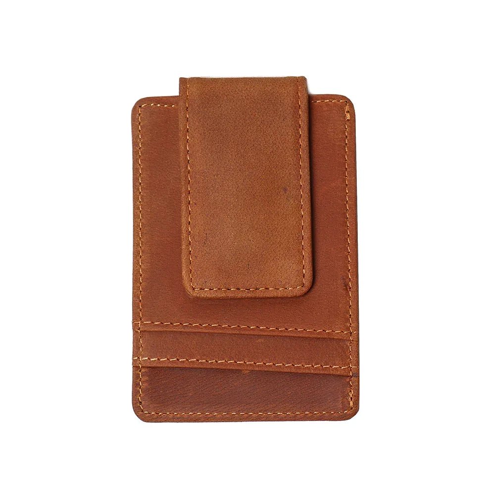 The Walden | Handmade Leather Front Pocket Wallet with Money Clip - Overture Gifts