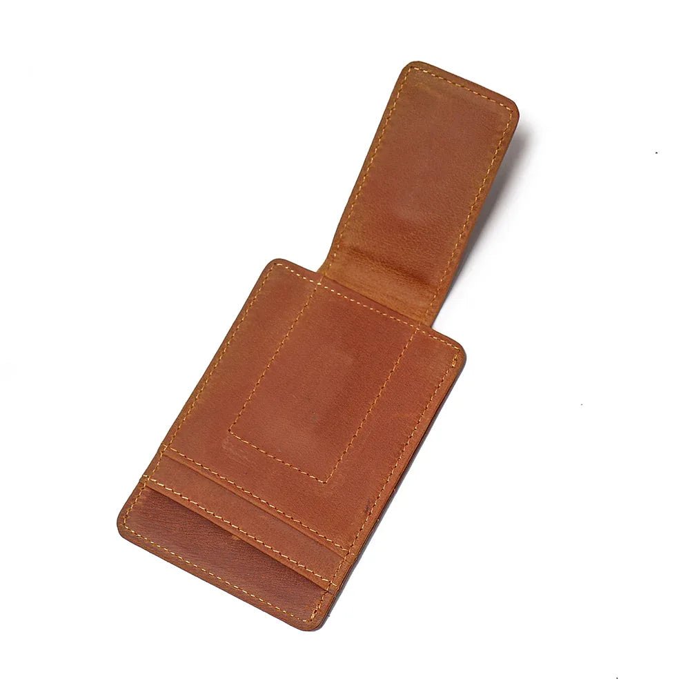 The Walden | Handmade Leather Front Pocket Wallet with Money Clip - Overture Gifts