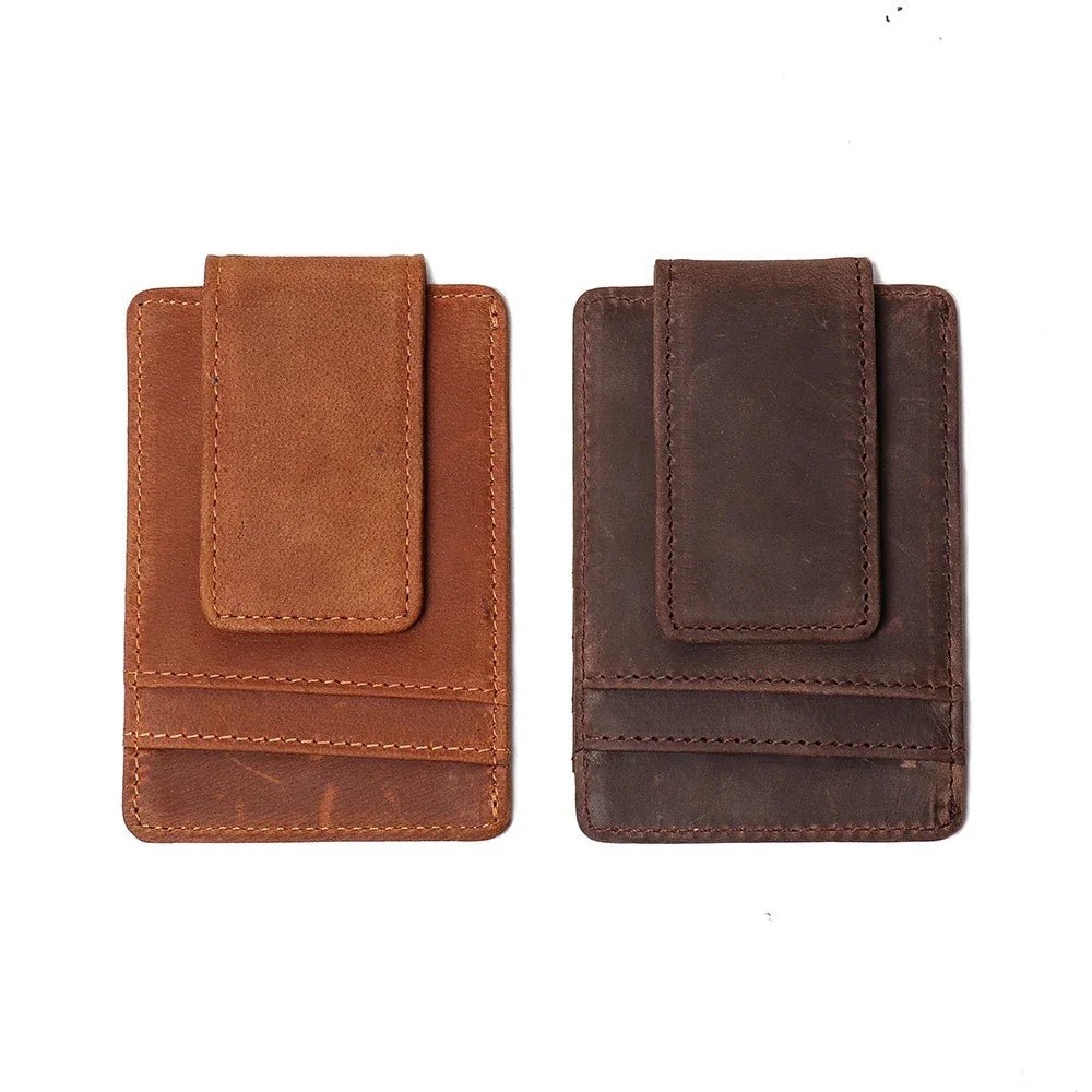 The Walden | Handmade Leather Front Pocket Wallet with Money Clip - Overture Gifts