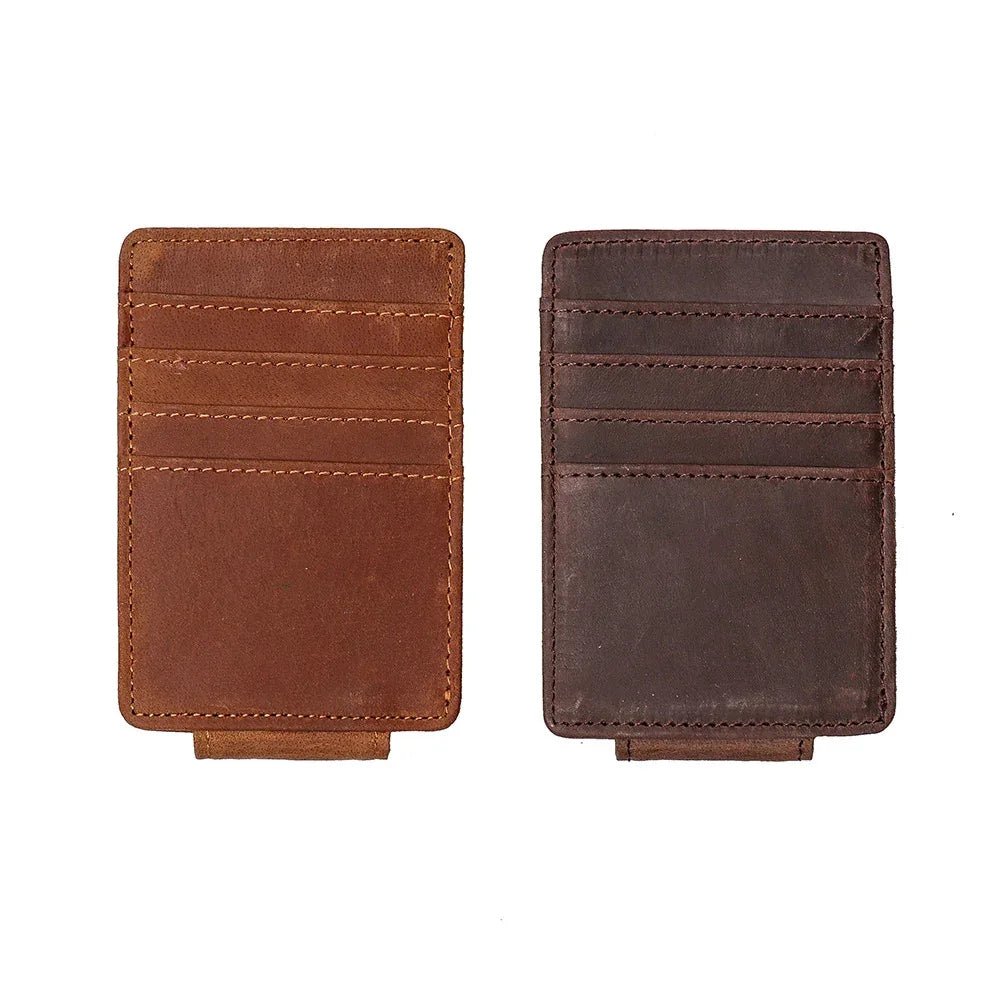The Walden | Handmade Leather Front Pocket Wallet with Money Clip - Overture Gifts