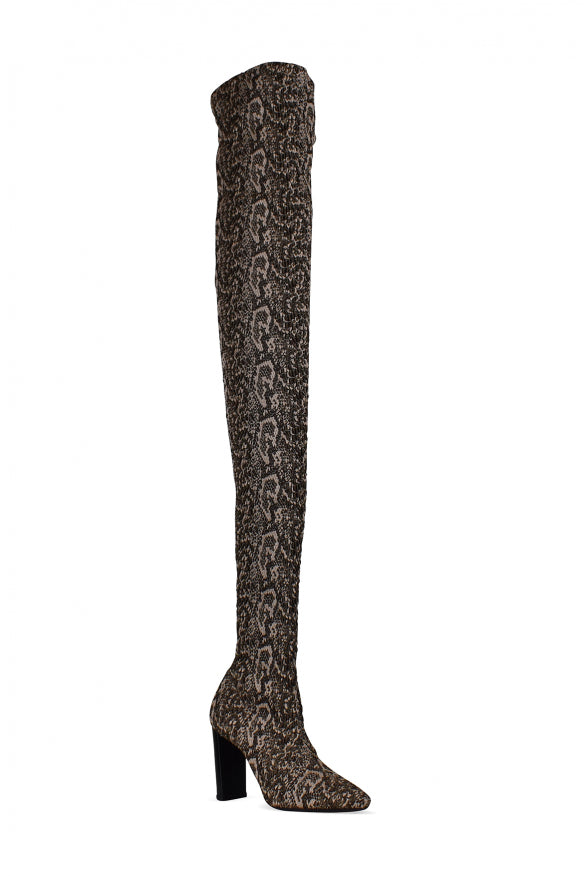 Saint Laurent Women Moon Thigh-High Boots