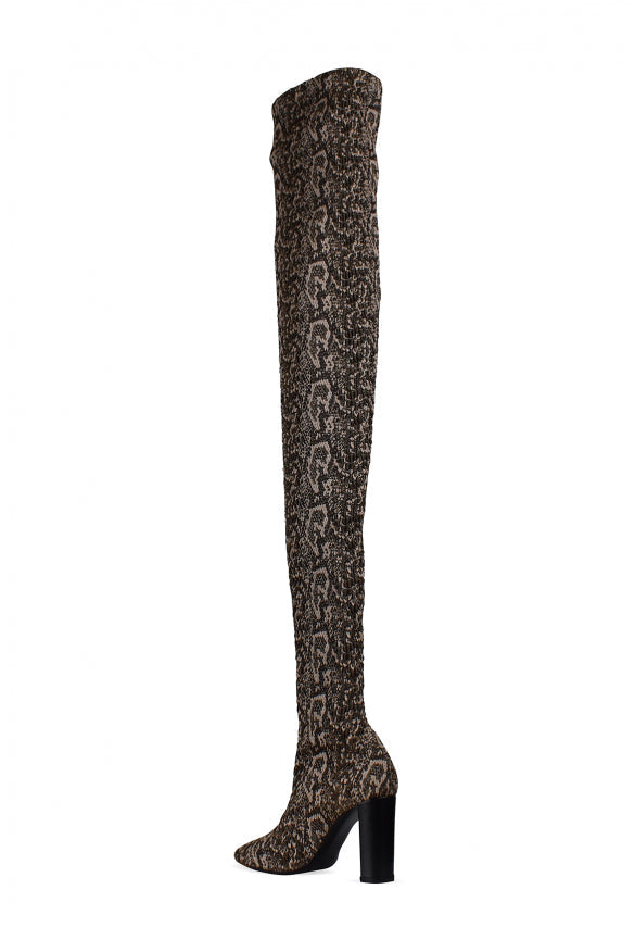 Saint Laurent Women Moon Thigh-High Boots