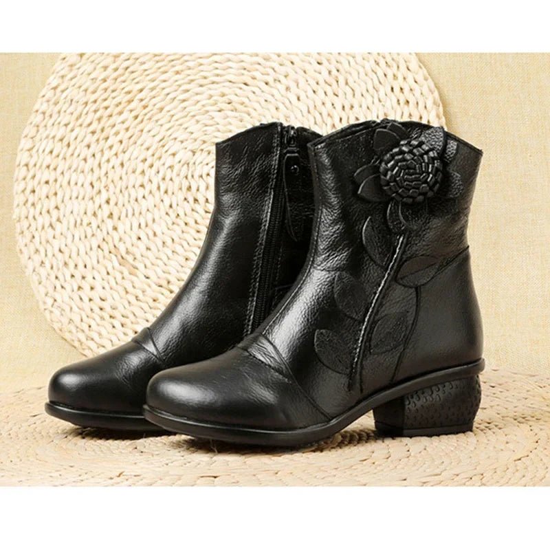 Timeless Style Handmade Leather Ankle Boots - Overture Gifts
