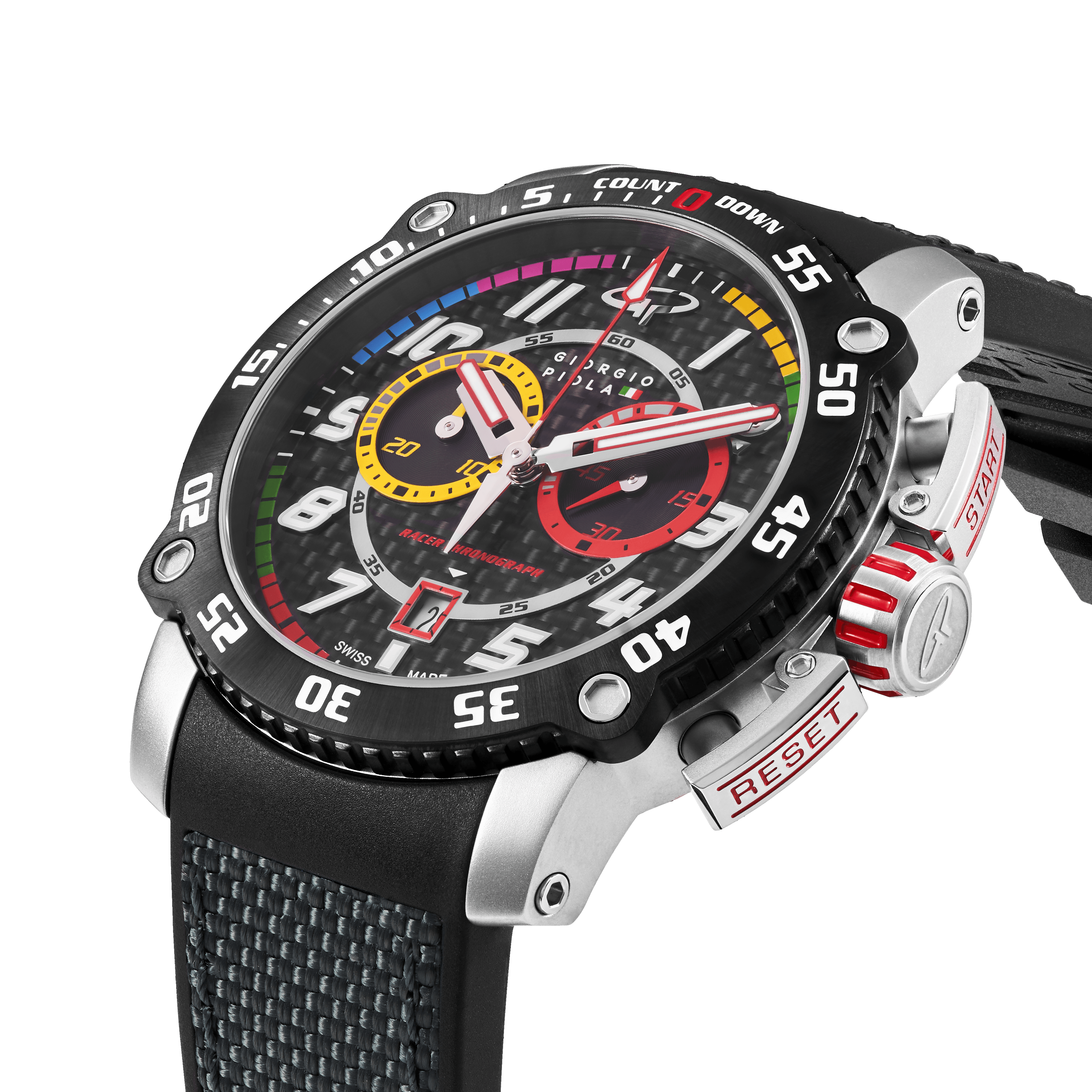Torque - Grey Stainless Steel Swiss Sport Chrono Watch