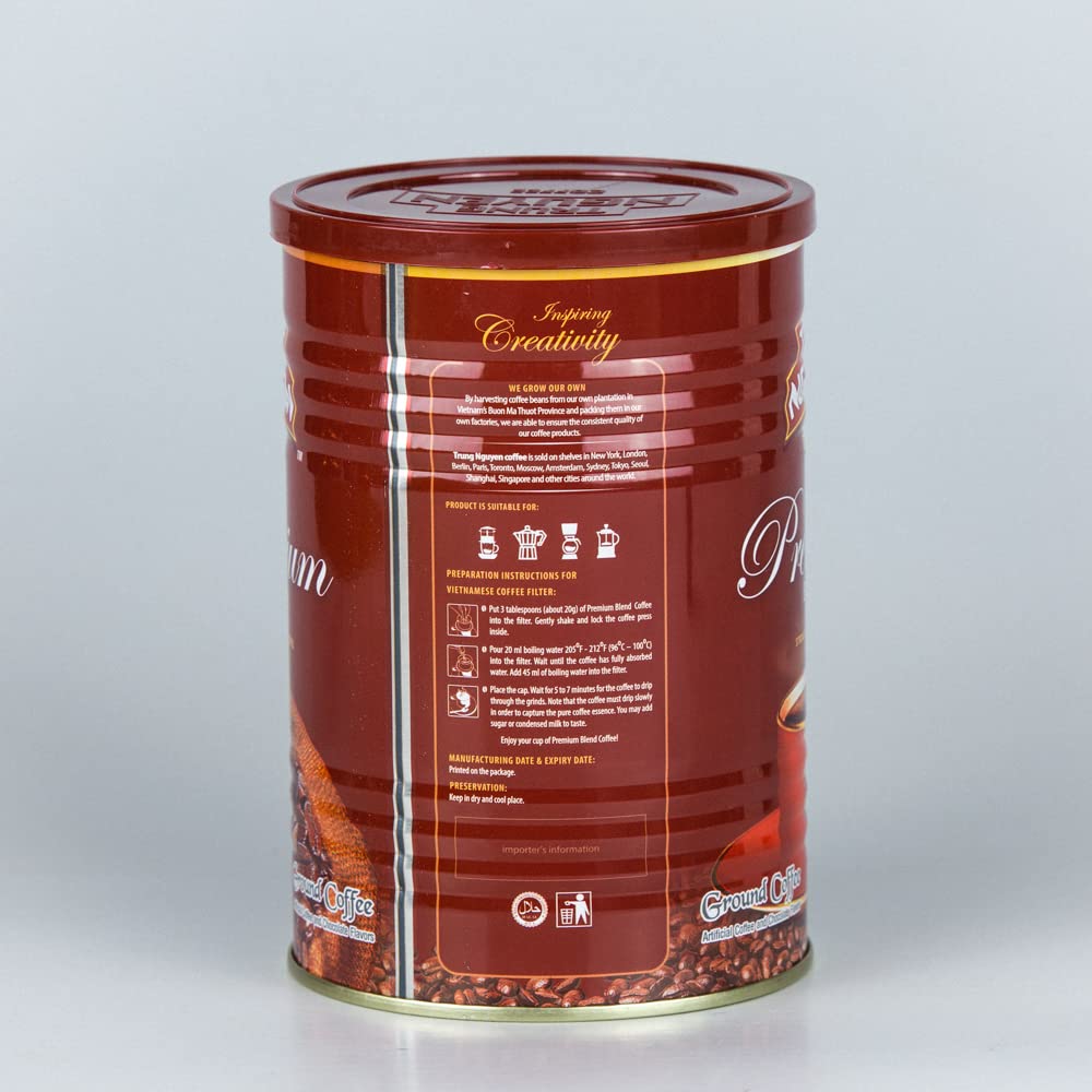 Trung Nguyen Premium Blend Vietnamese Coffee, 15 Ounce - Overture Gifts