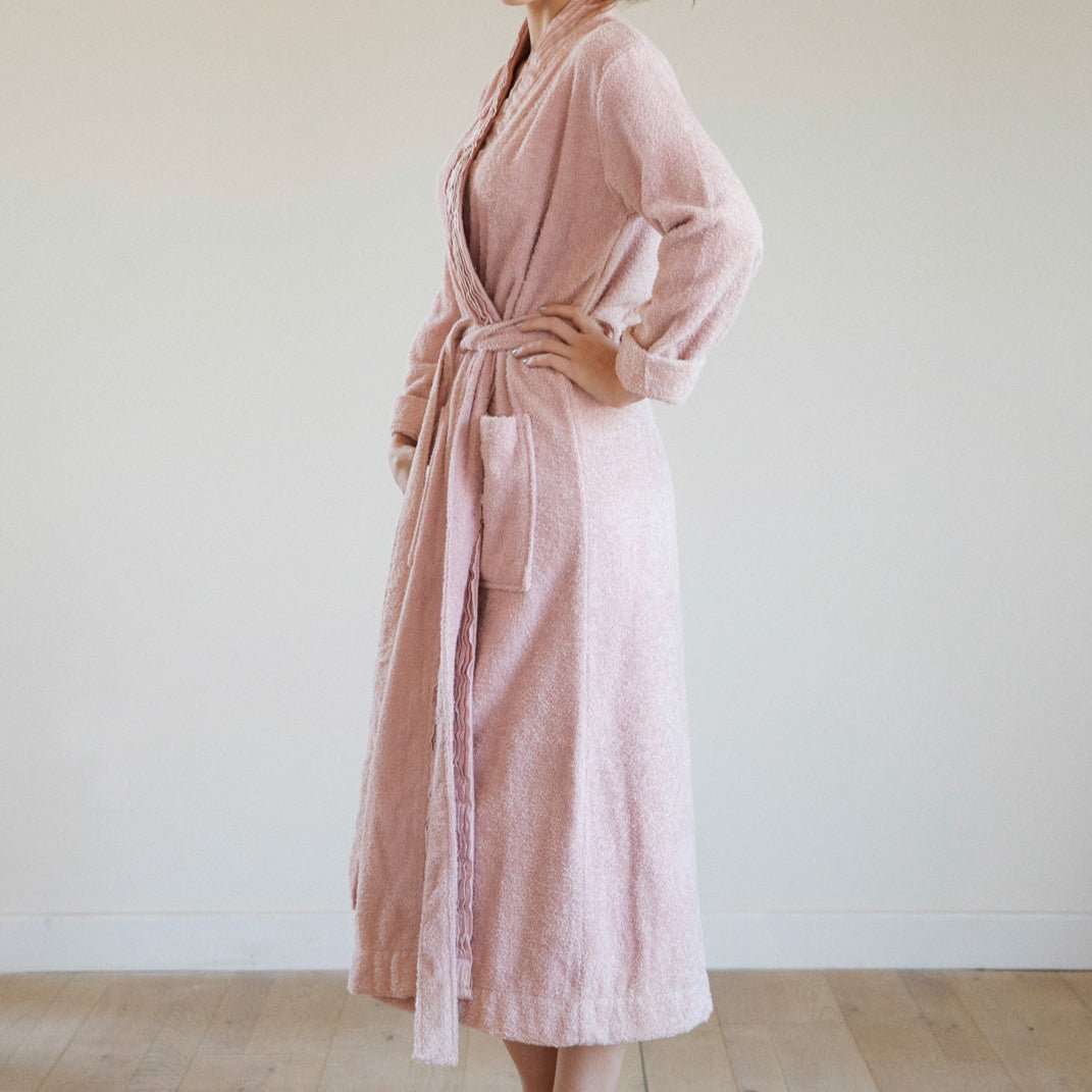 Turkish Cotton Terry Cloth Pleated Bathrobe - Overture Gifts
