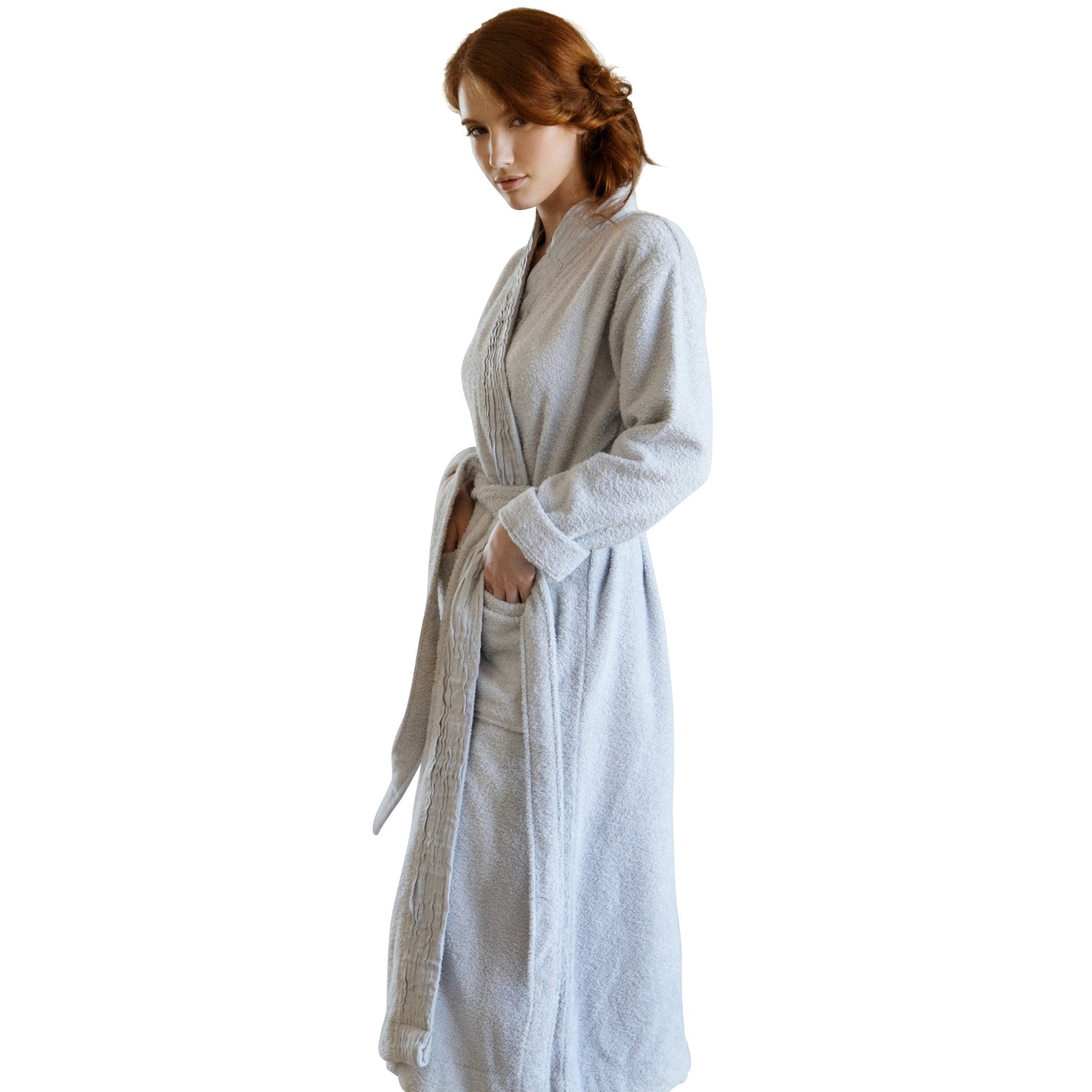 Turkish Cotton Terry Cloth Pleated Bathrobe - Overture Gifts