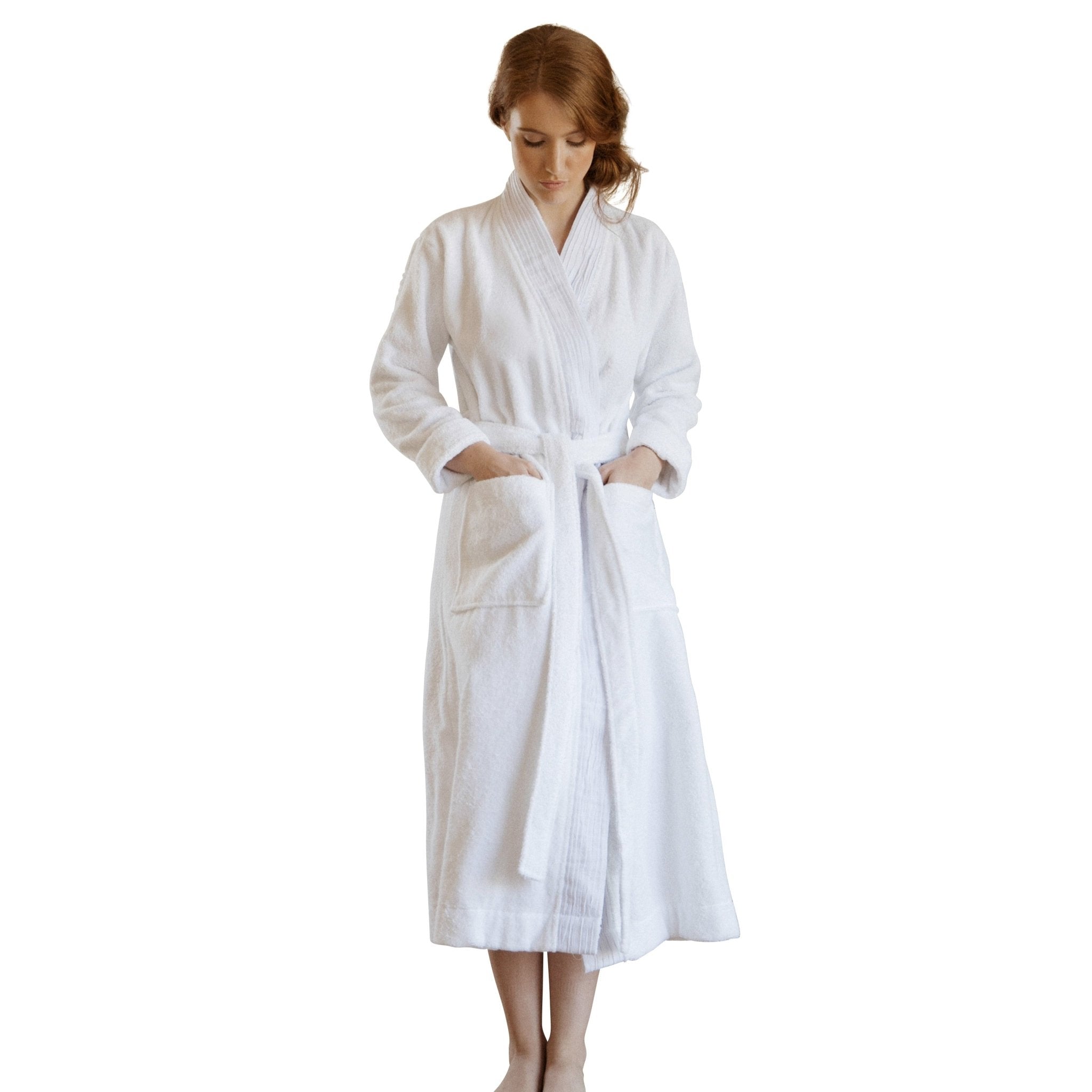 Turkish Cotton Terry Cloth Pleated Bathrobe - Overture Gifts