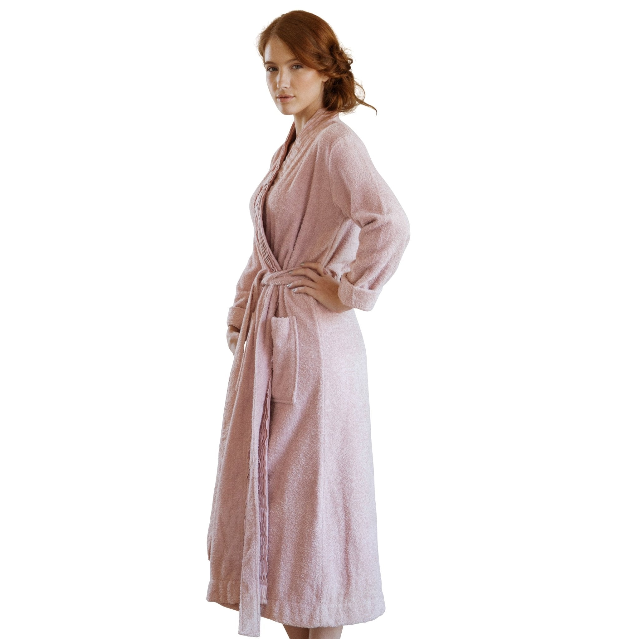 Turkish Cotton Terry Cloth Pleated Bathrobe - Overture Gifts