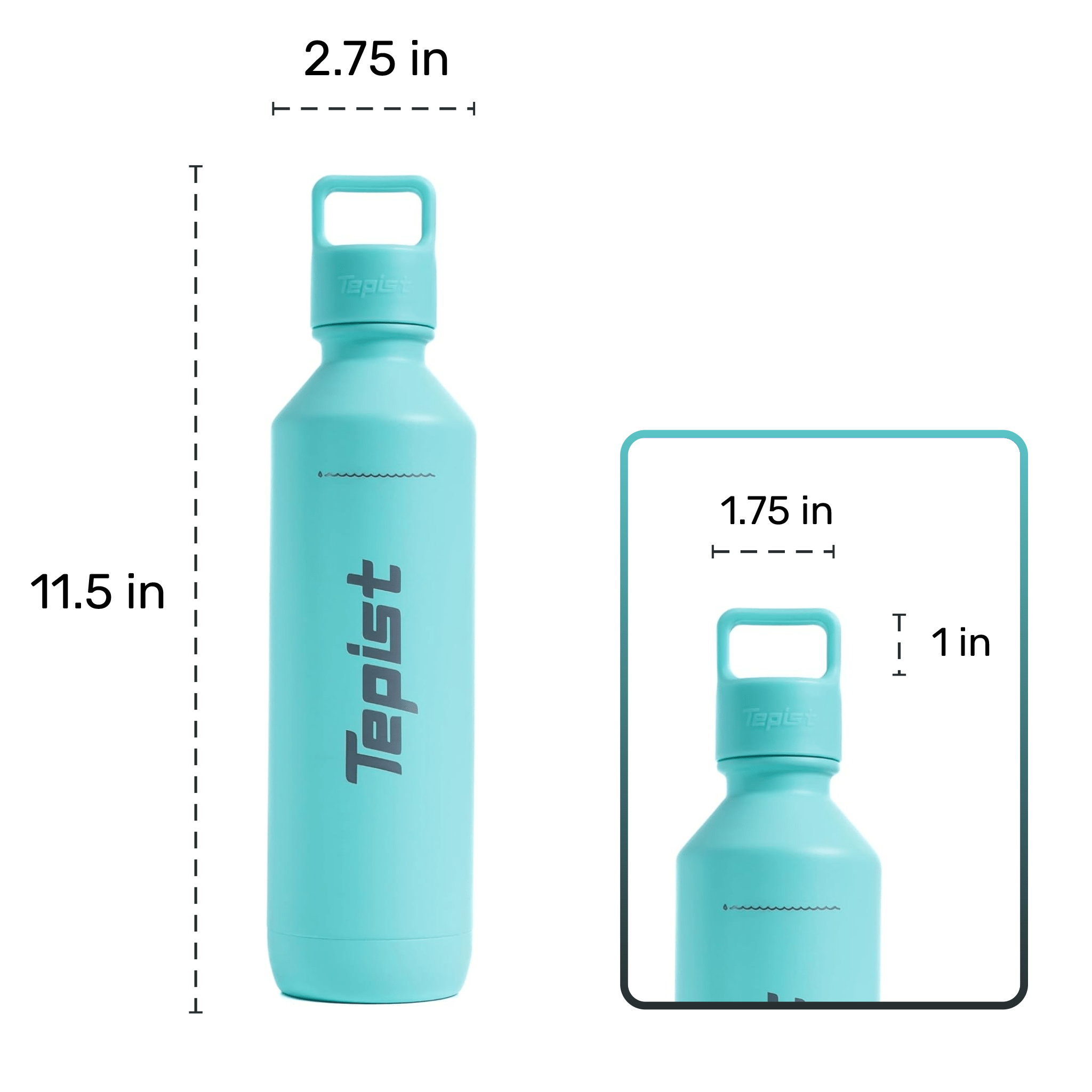 TwentyO 20oz Stainless Steel Bottle Compatible with Sodastream Machines - Overture Gifts