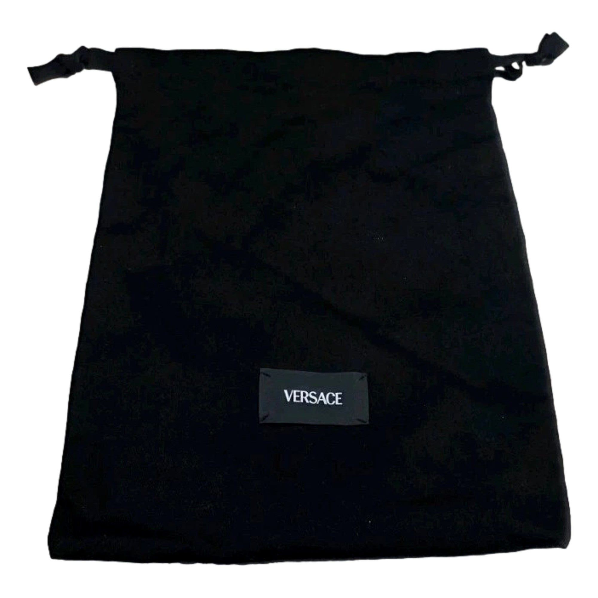 Versace Mini Top Handle Black Vitello Leather Designer Handbag