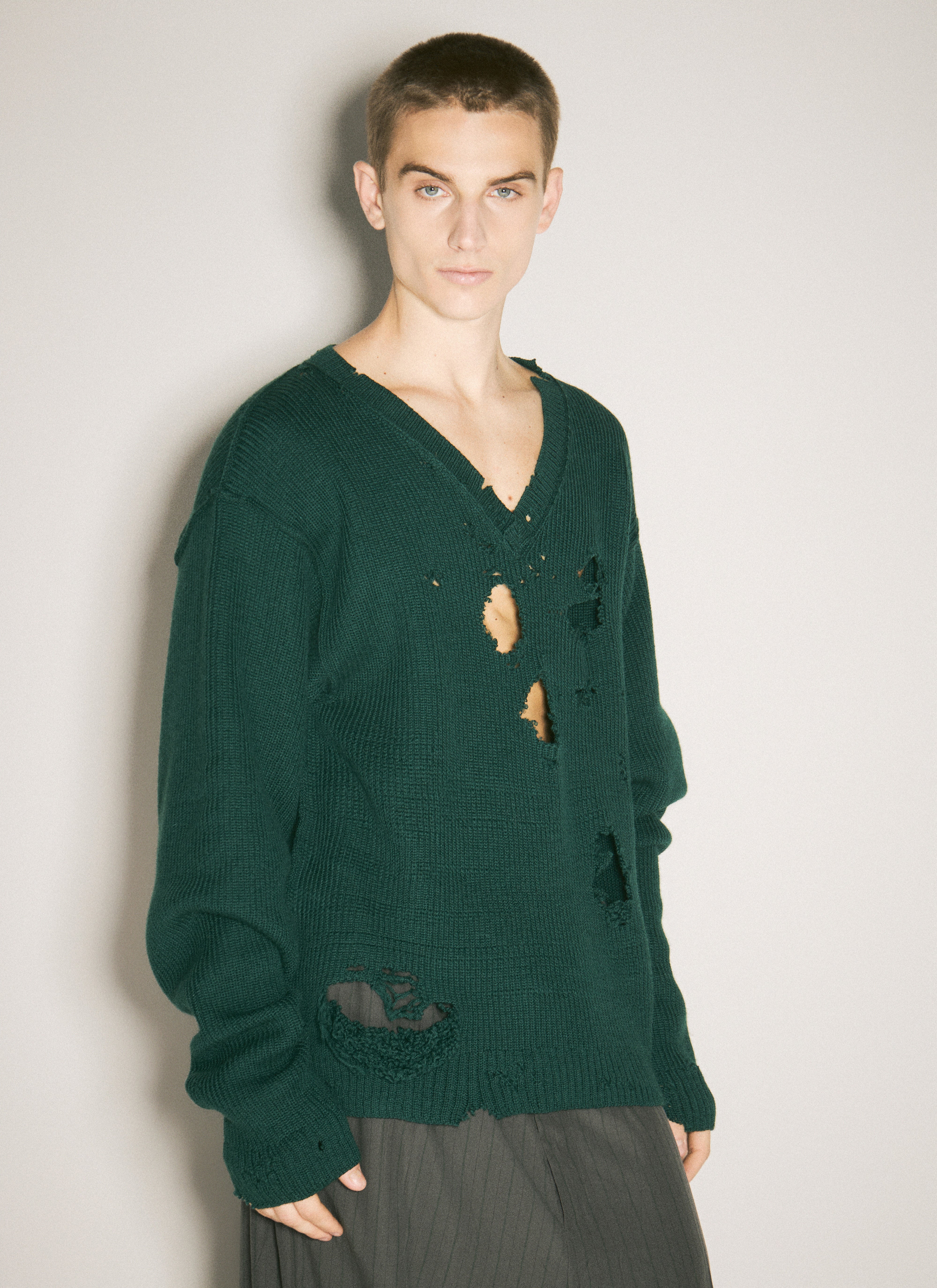 Vetements Men Destroyed Sweater