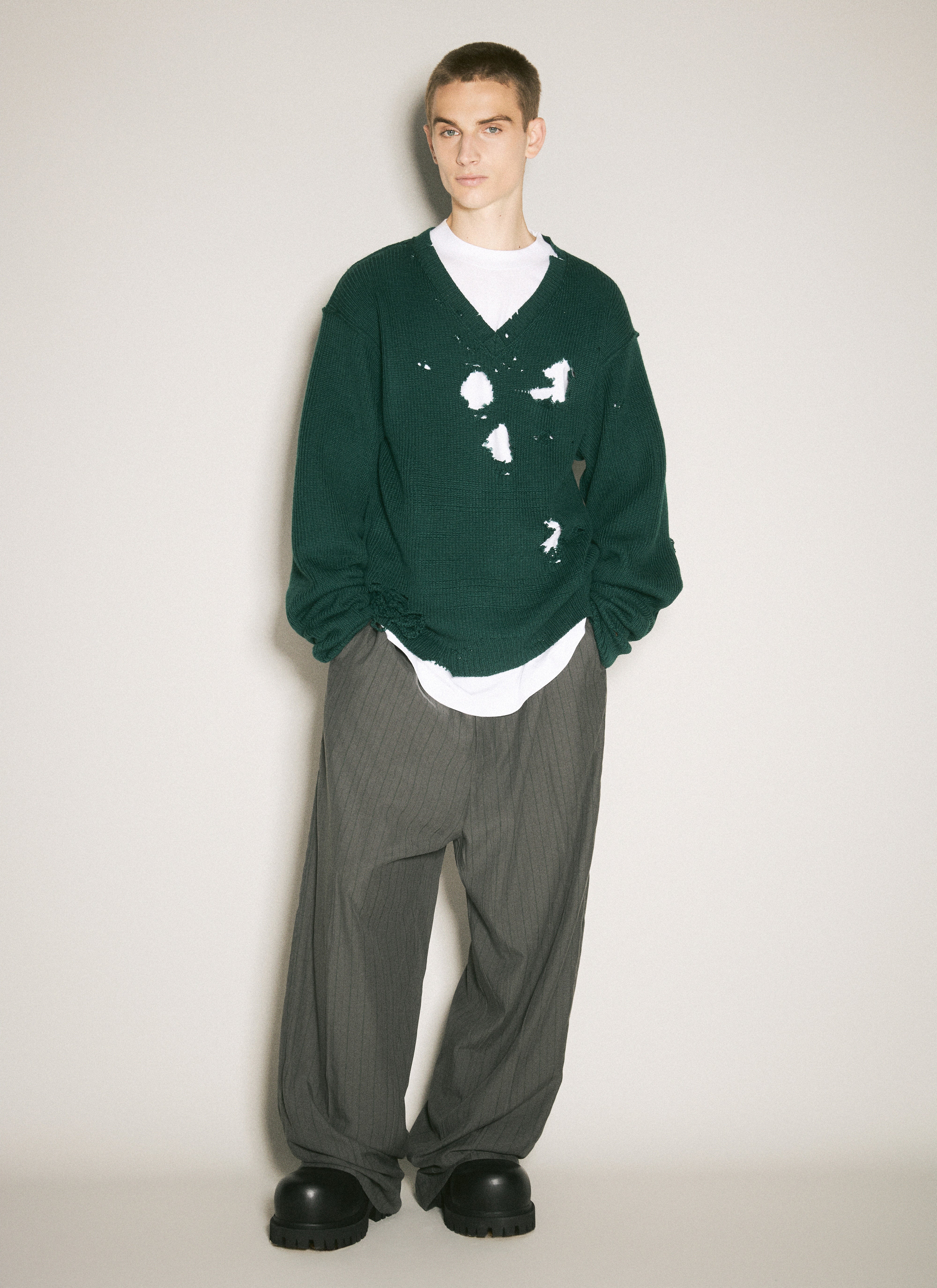 Vetements Men Destroyed Sweater