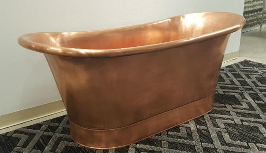 Vintage Handmade Copper Bathtub - Antique Look Craftsmanship