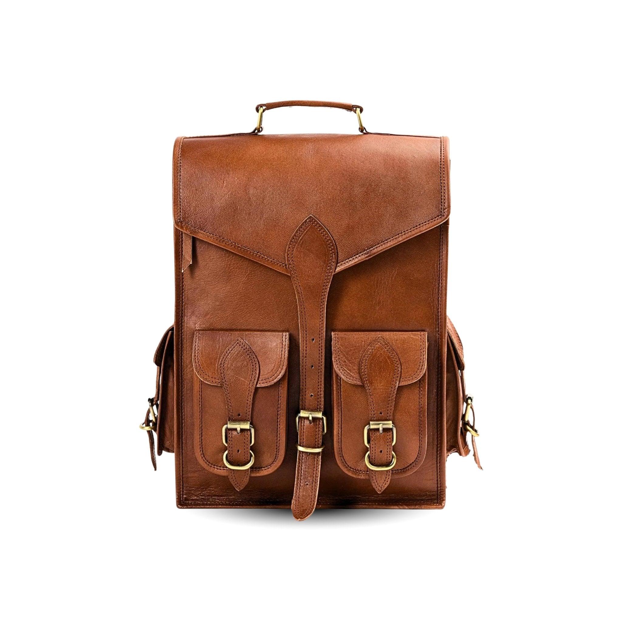 Vintage Leather Backpack Rucksack - Overture Gifts