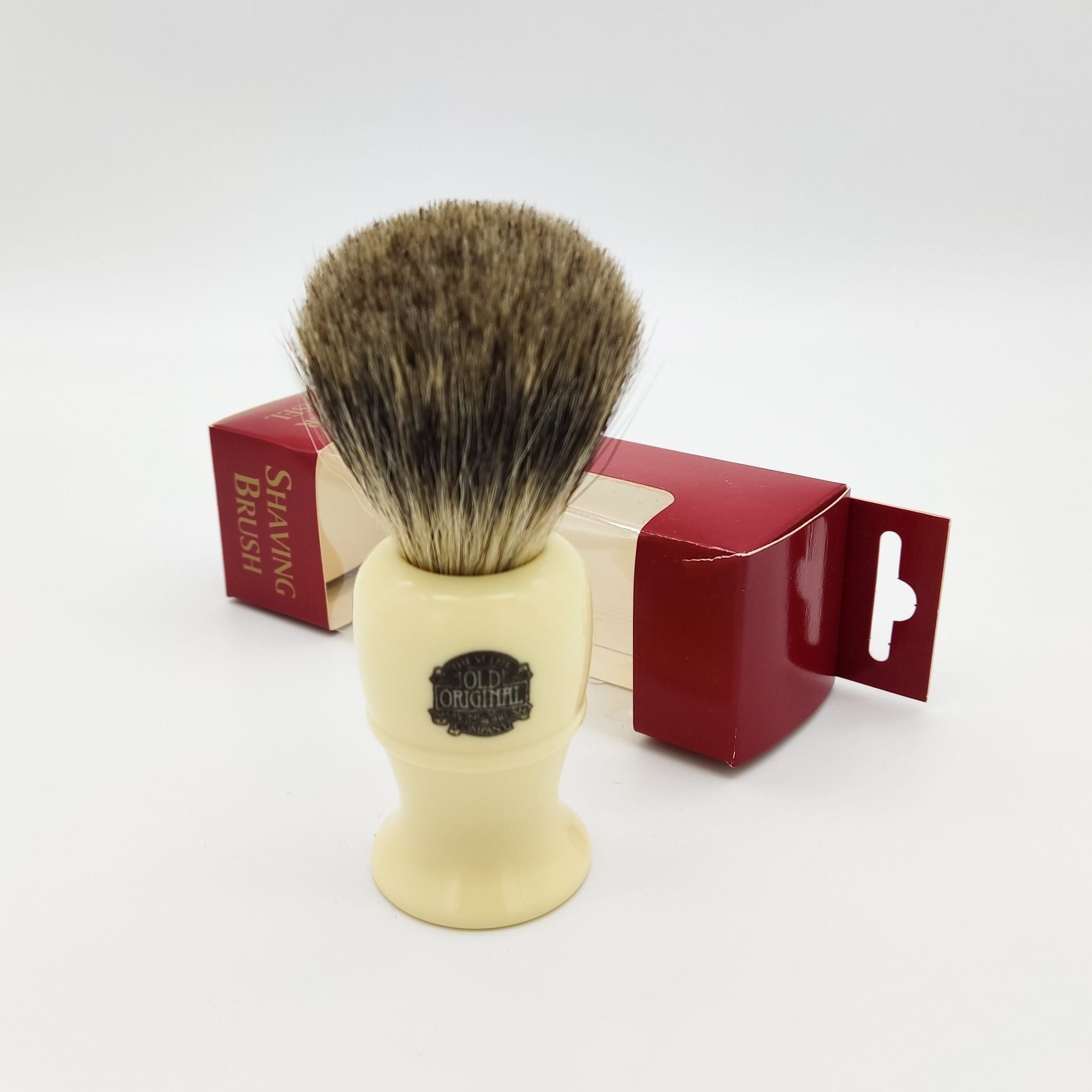 Vulfix 850 Pure Badger Ivory Handle Shaving Brush - Overture Gifts