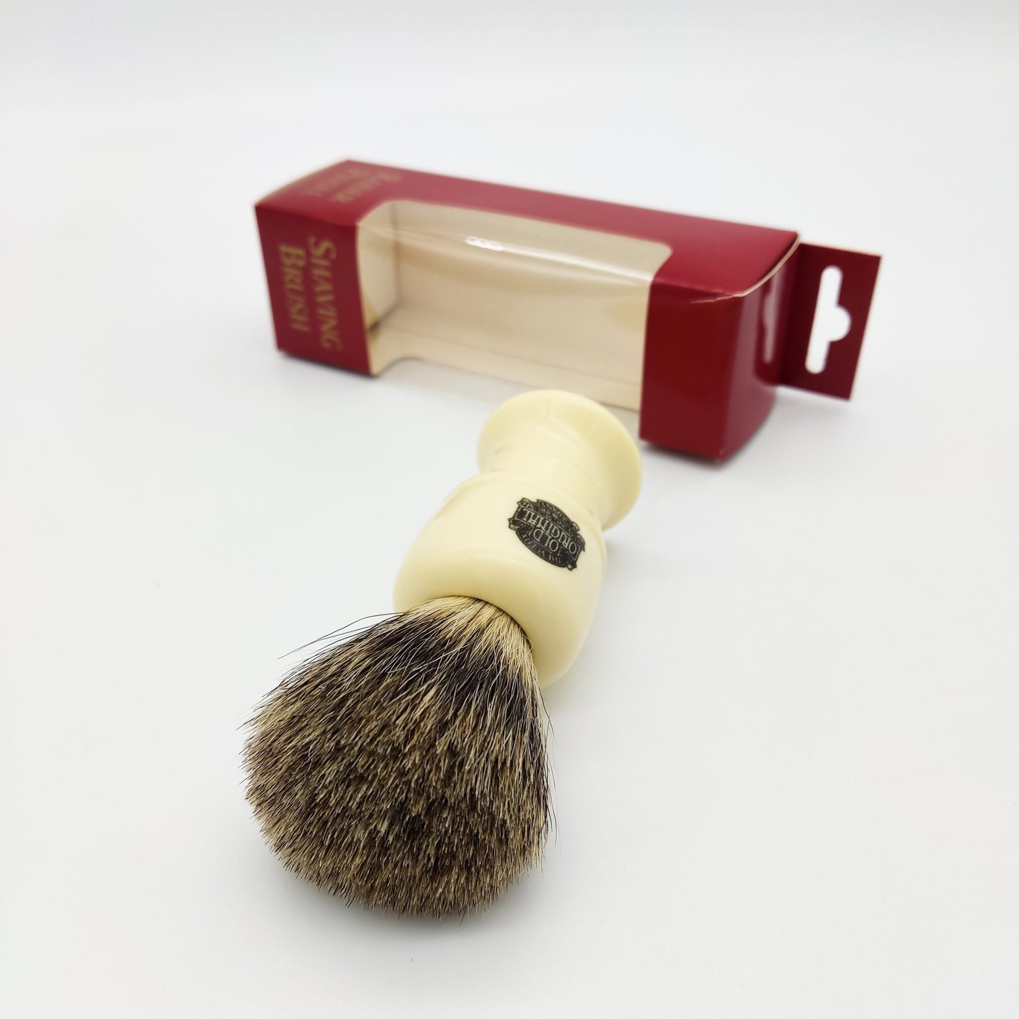 Vulfix 850 Pure Badger Ivory Handle Shaving Brush - Overture Gifts