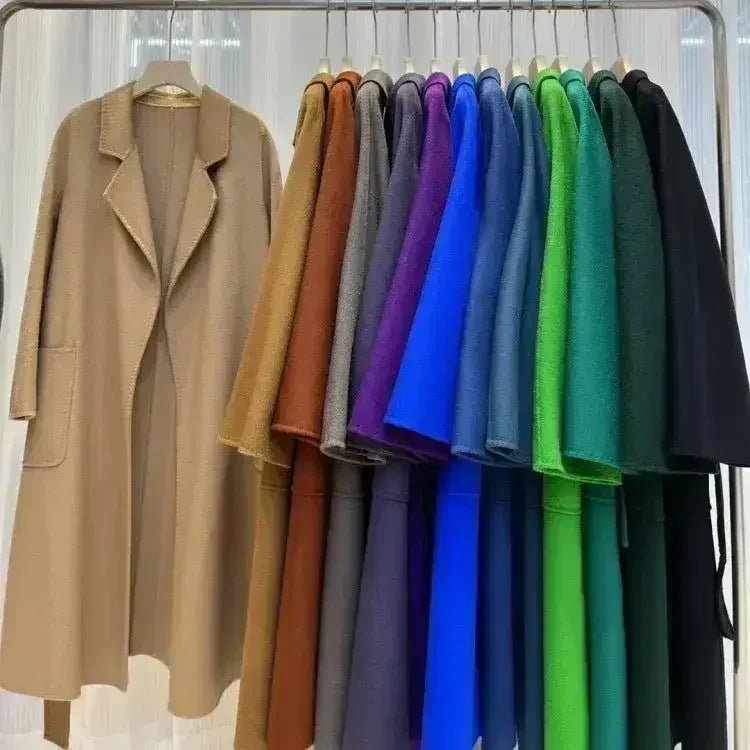 Water Ripple Cashmere Women's Long Reversible Coat – Luxury & - Overture Gifts