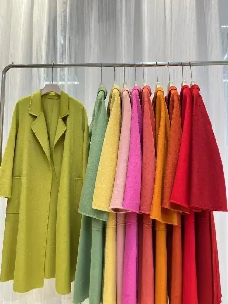 Water Ripple Cashmere Women's Long Reversible Coat – Luxury & - Overture Gifts