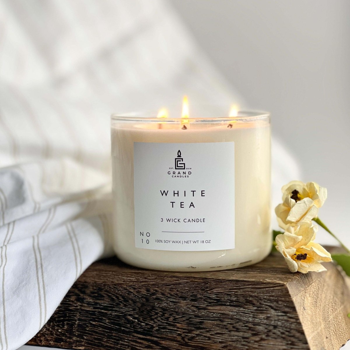 White Tea Candle - Overture Gifts
